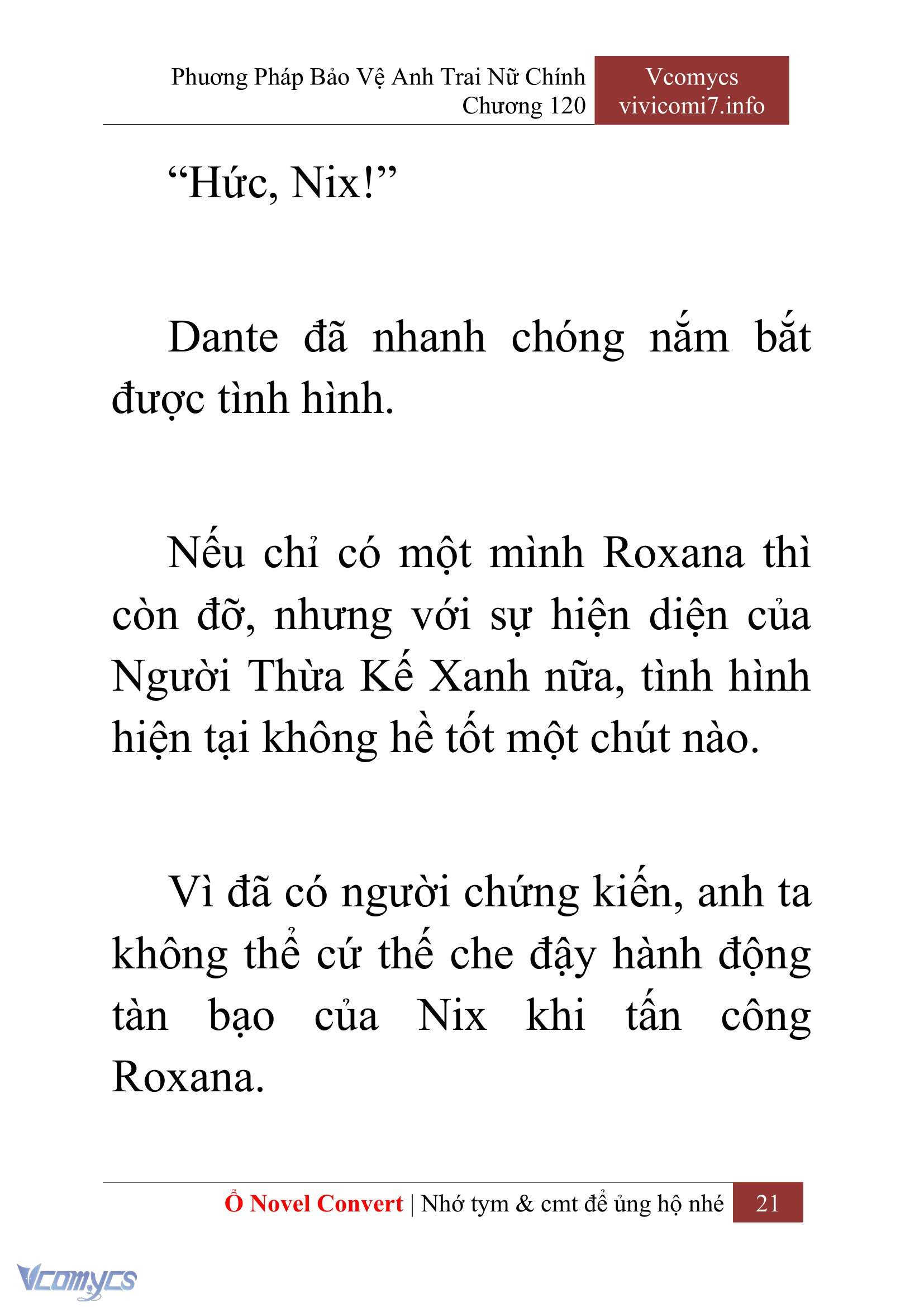 [Novel] Phương Pháp Bảo Vệ Anh Trai Nữ Chính Chap 120 - Trang 2