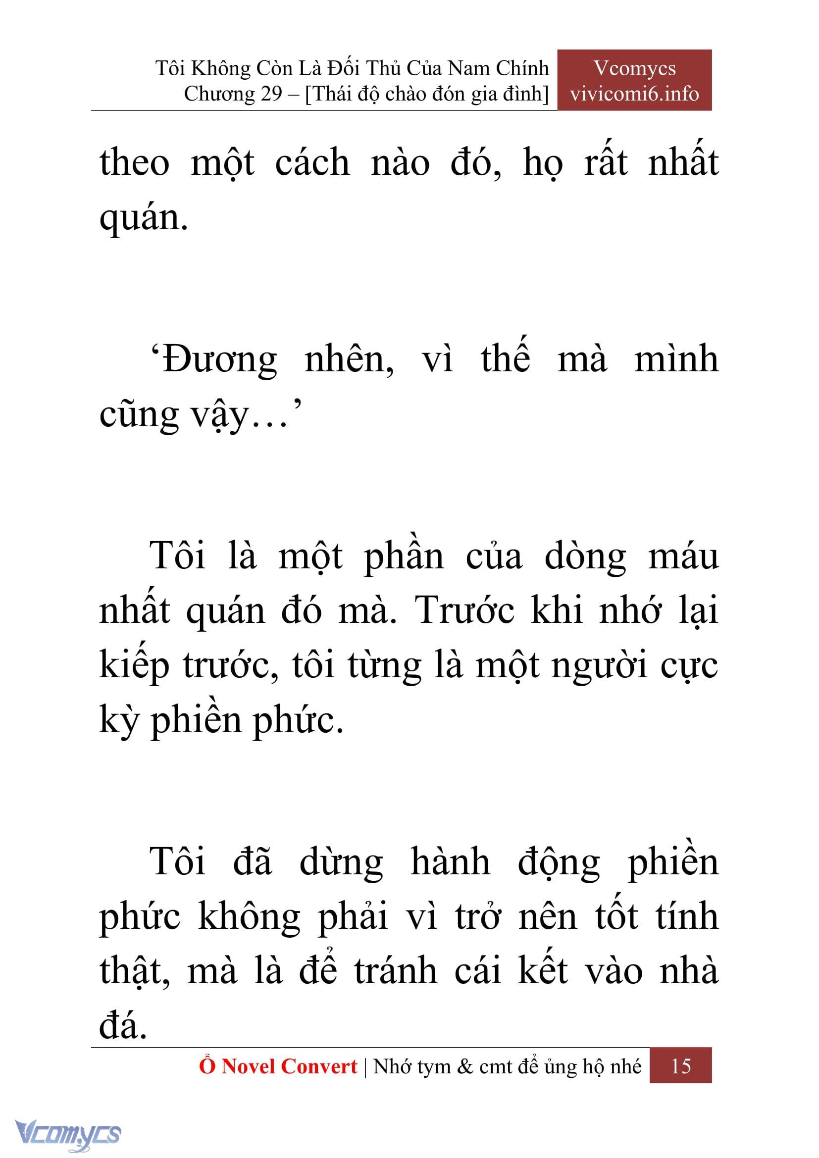 [Novel] Tôi Không Còn Là Đối Thủ Của Nam Chính Chap 29 - Trang 2