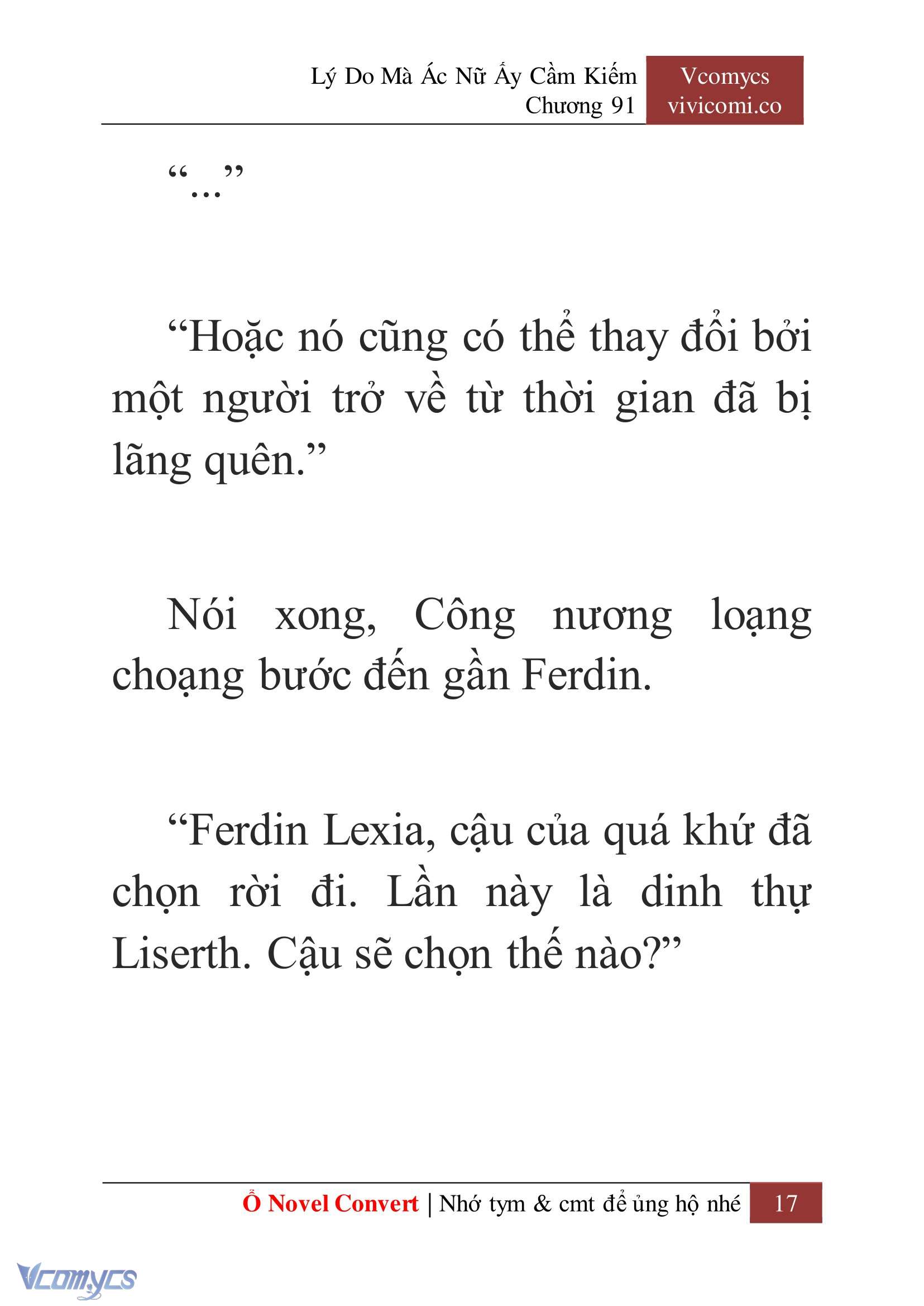 [Novel] Lý Do Mà Ác Nữ Ấy Cầm Kiếm Chap 91 - Next Chap 92