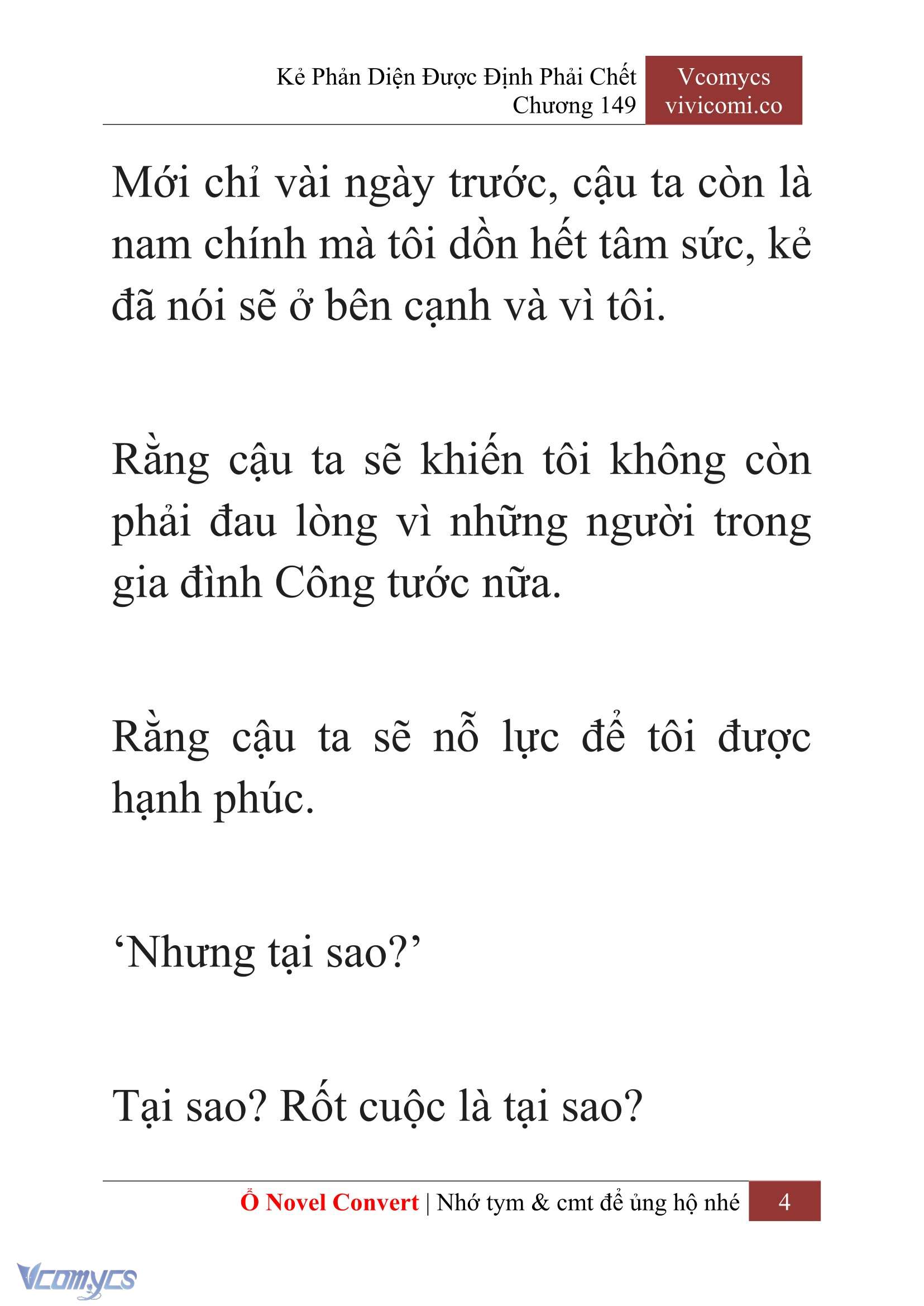 [Novel] Kẻ Phản Diện Được Định Phải Chết Chap 149 - Next Chap 150