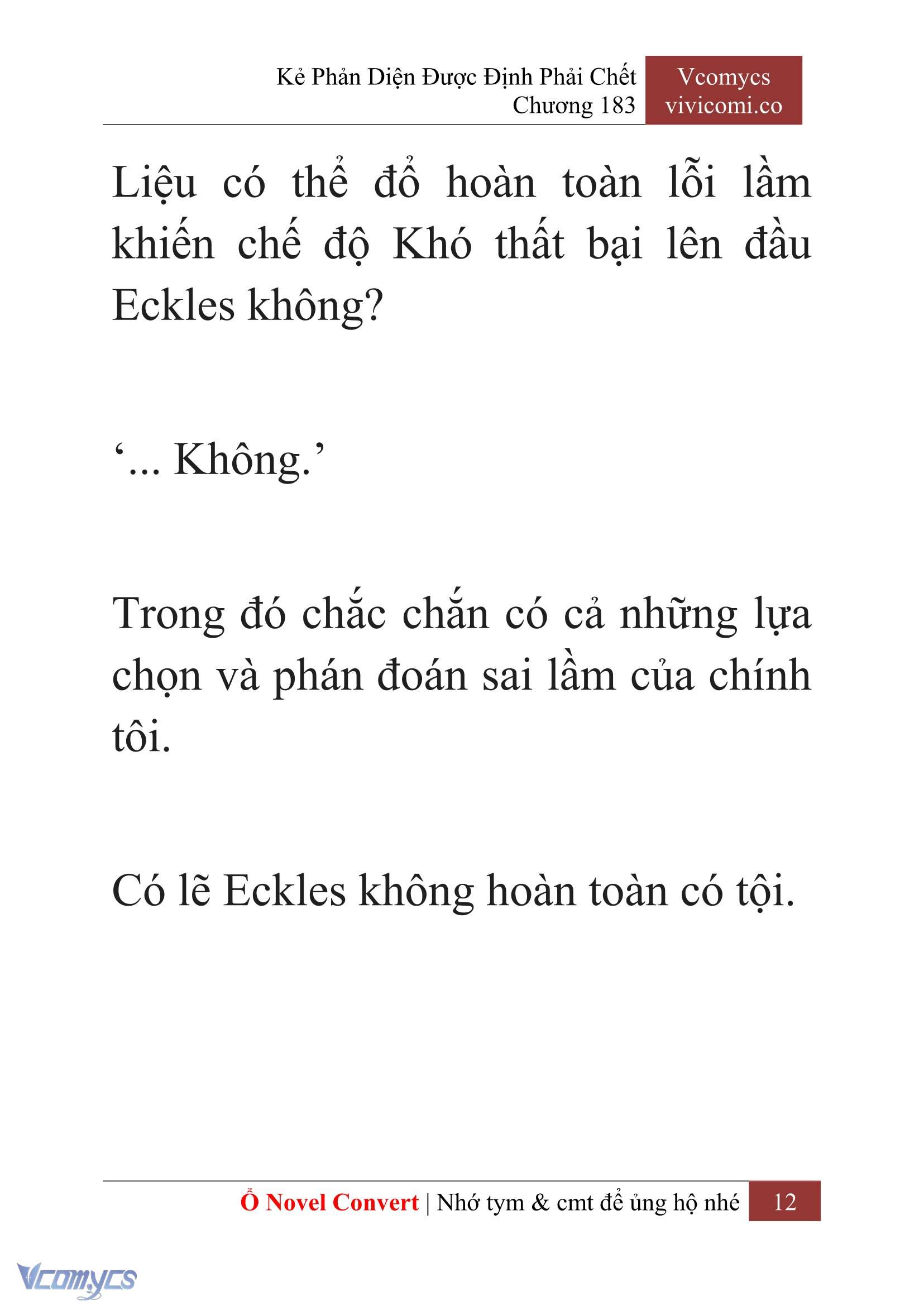 [Novel] Kẻ Phản Diện Được Định Phải Chết Chap 183 - Trang 2