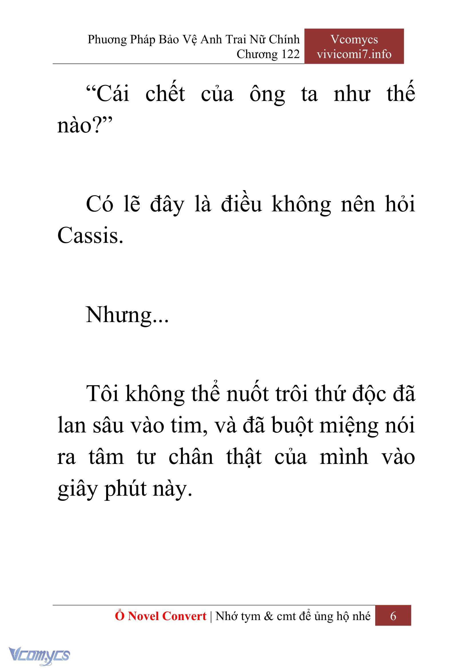 [Novel] Phương Pháp Bảo Vệ Anh Trai Nữ Chính Chap 122 - Trang 2