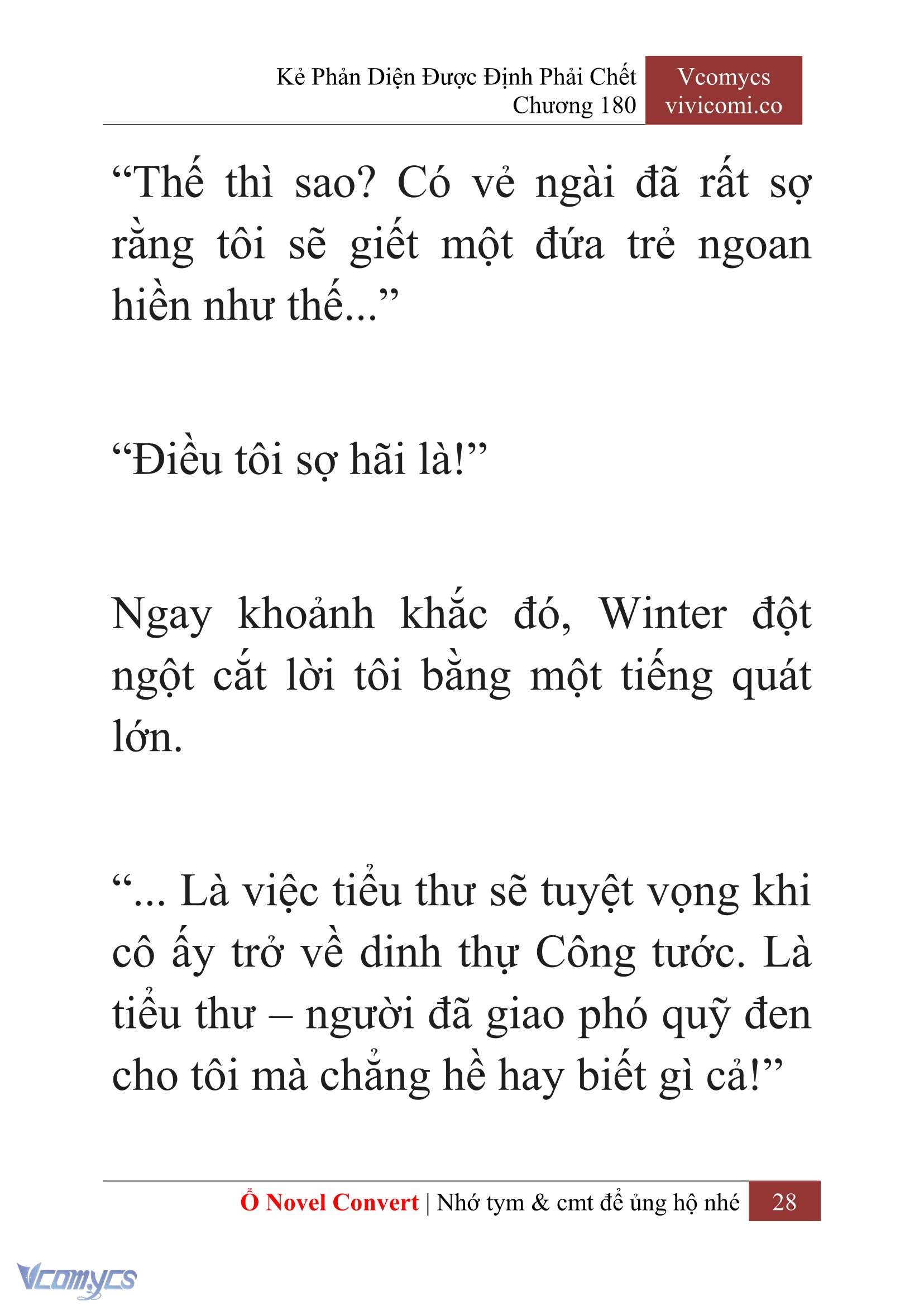 [Novel] Kẻ Phản Diện Được Định Phải Chết Chap 180 - Trang 2