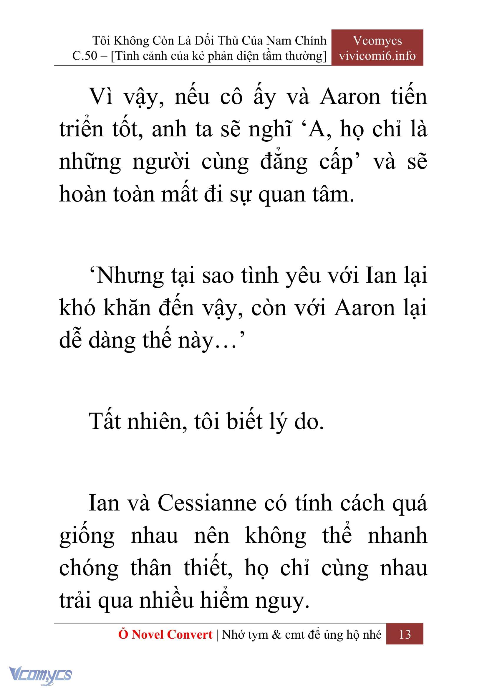 [Novel] Tôi Không Còn Là Đối Thủ Của Nam Chính Chap 50 - Trang 2