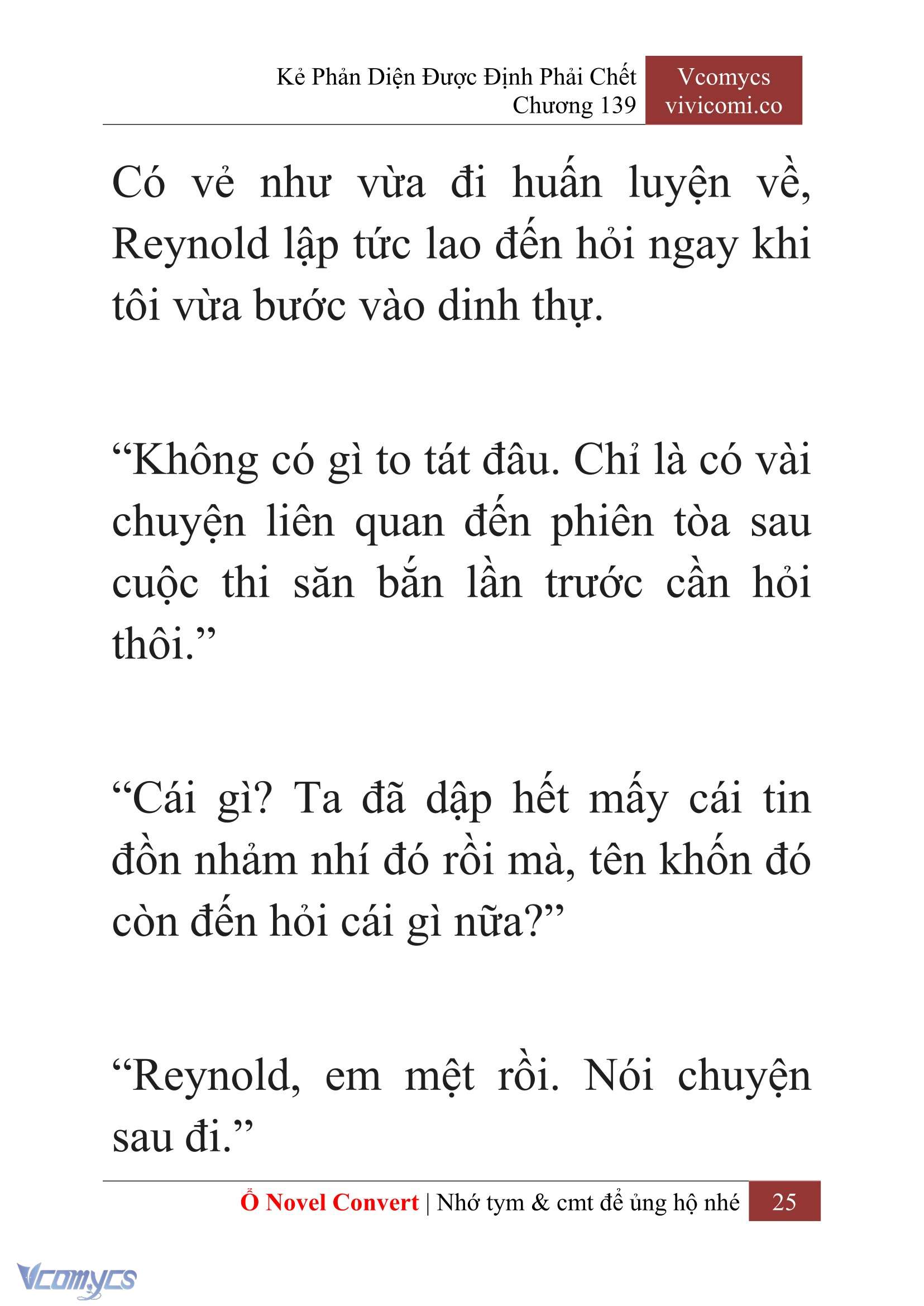 [Novel] Kẻ Phản Diện Được Định Phải Chết Chap 139 - Trang 2