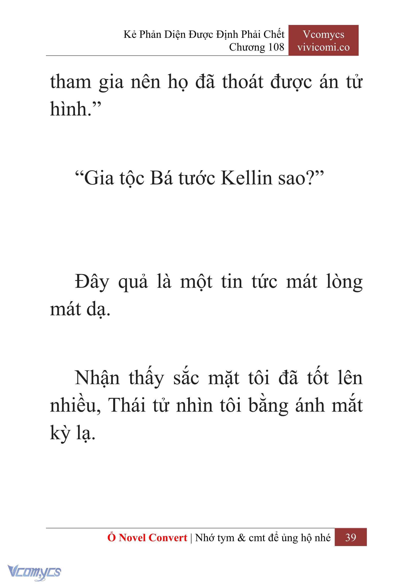 [Novel] Kẻ Phản Diện Được Định Phải Chết Chap 108 - Next Chap 109