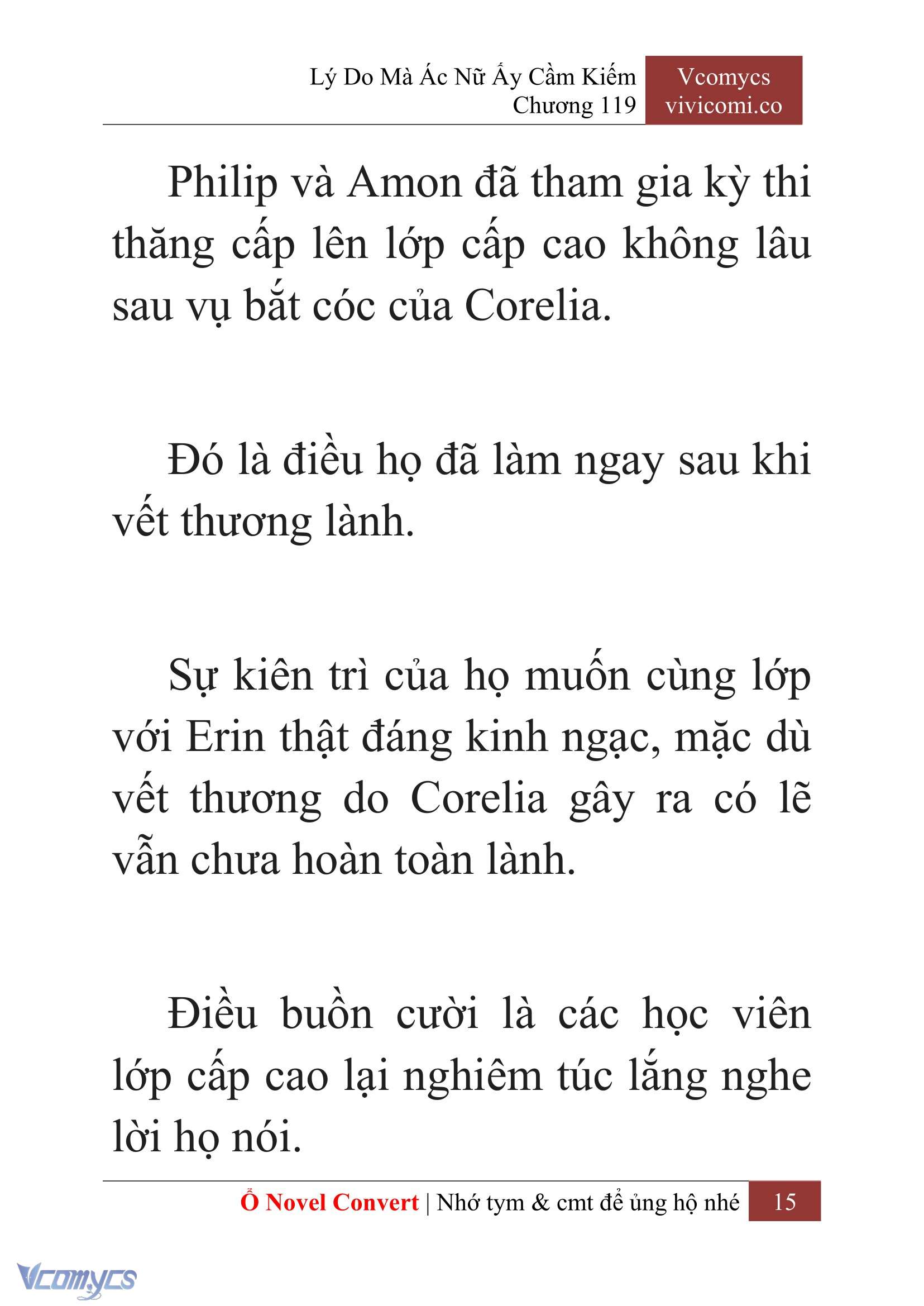 [Novel] Lý Do Mà Ác Nữ Ấy Cầm Kiếm Chap 119 - Trang 2