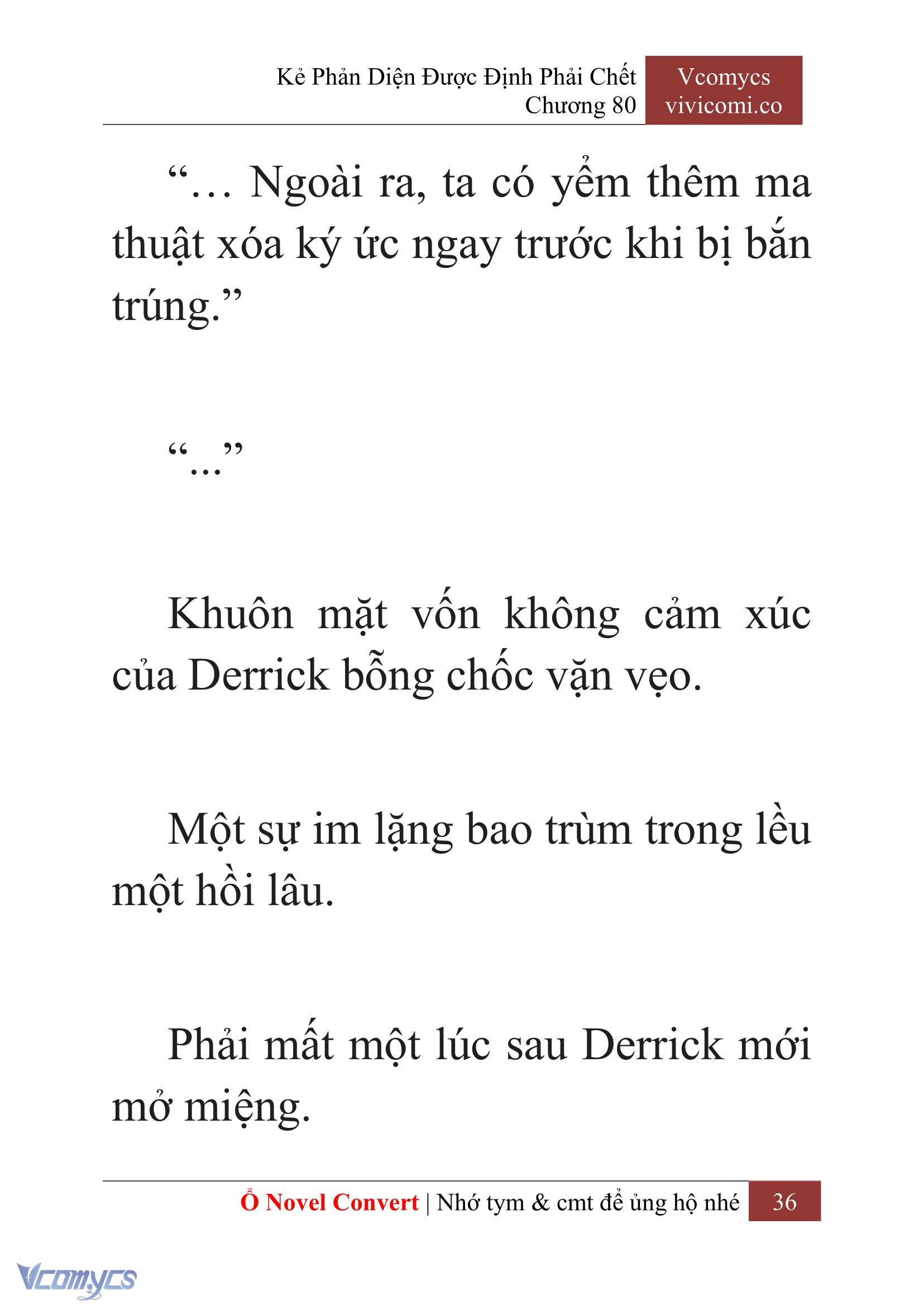 [Novel] Kẻ Phản Diện Được Định Phải Chết Chap 80 - Trang 2