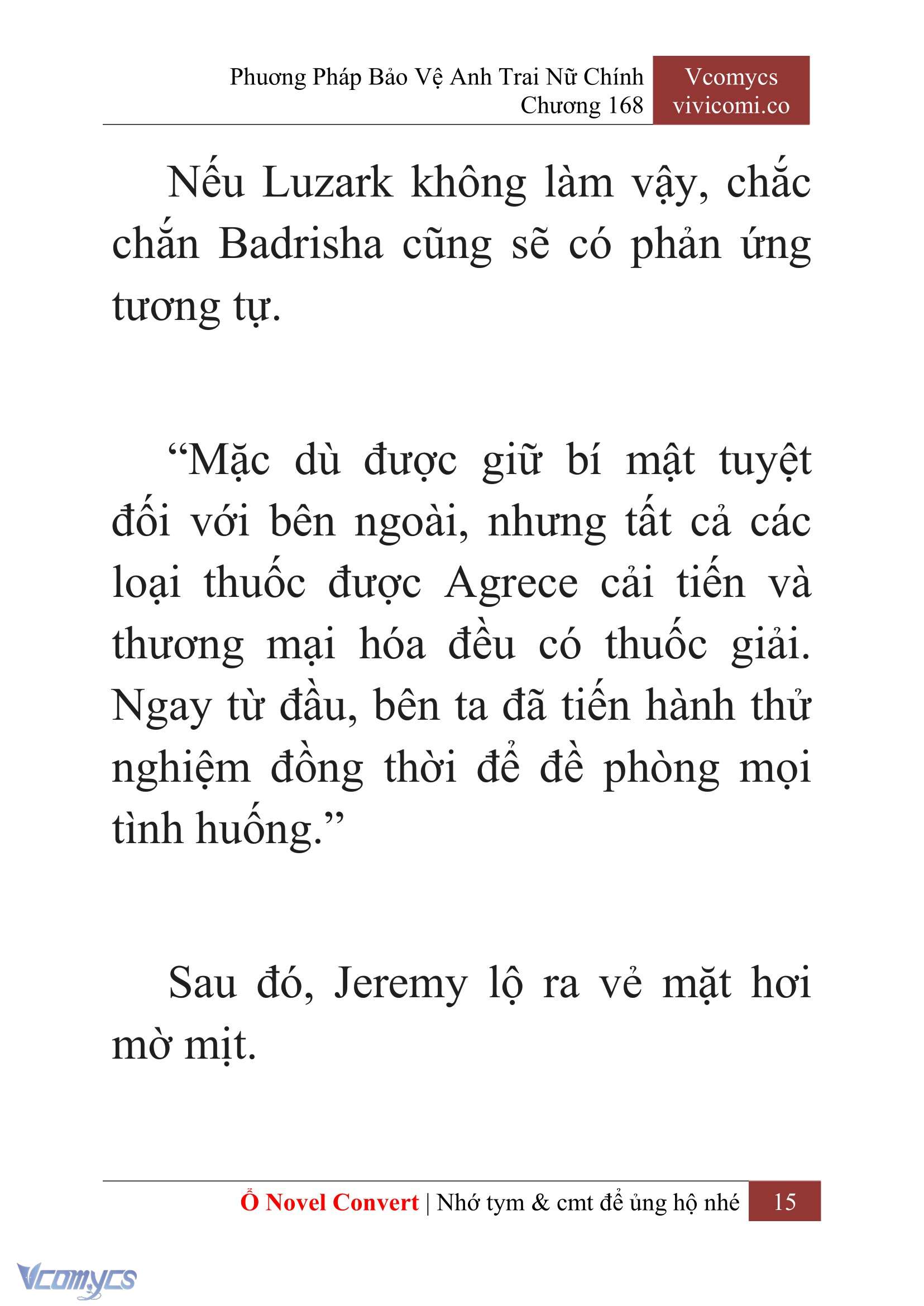 [Novel] Phương Pháp Bảo Vệ Anh Trai Nữ Chính Chap 168 - Trang 2