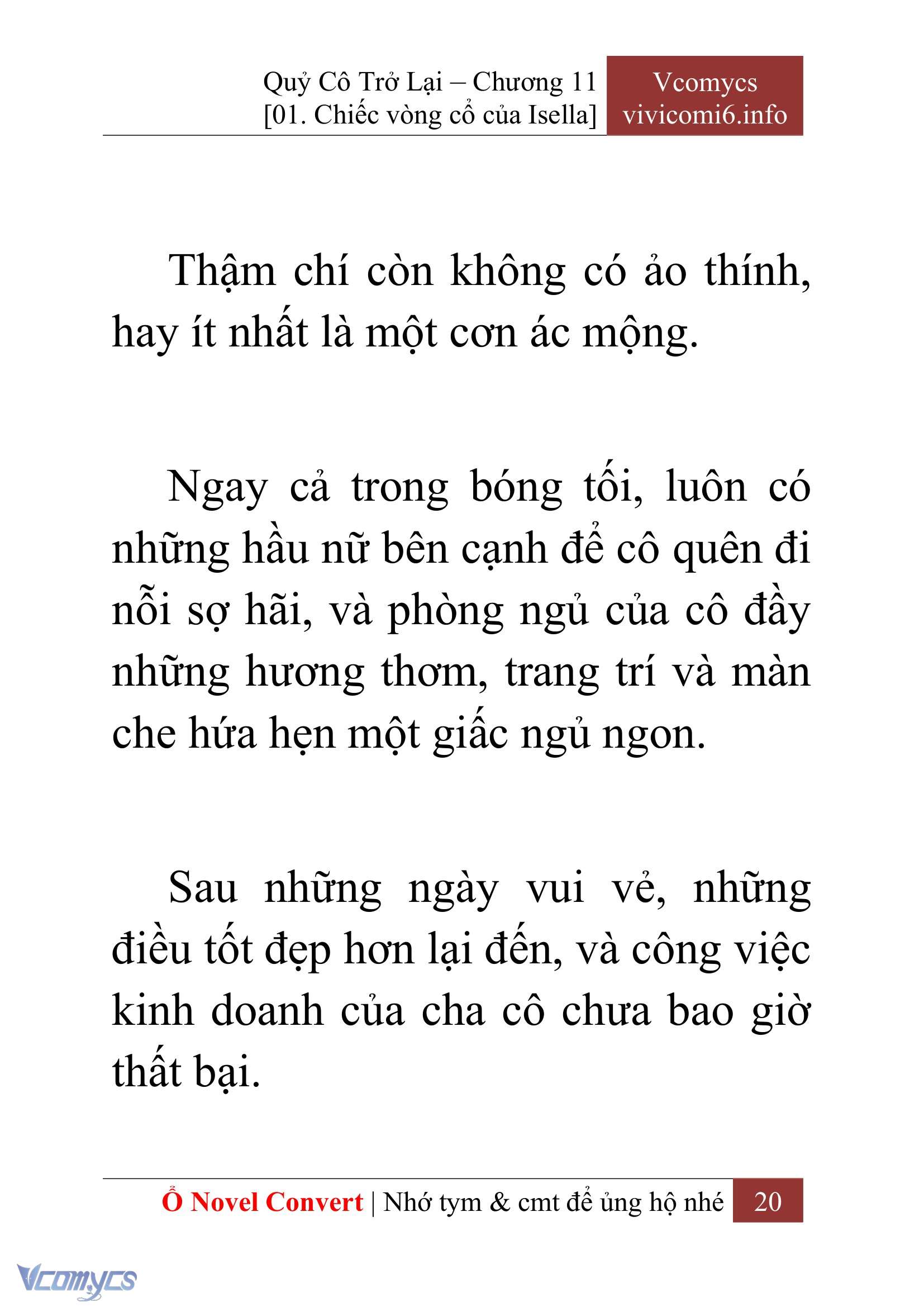[Novel] Quý Cô Trở Lại Chap 11 - Trang 2