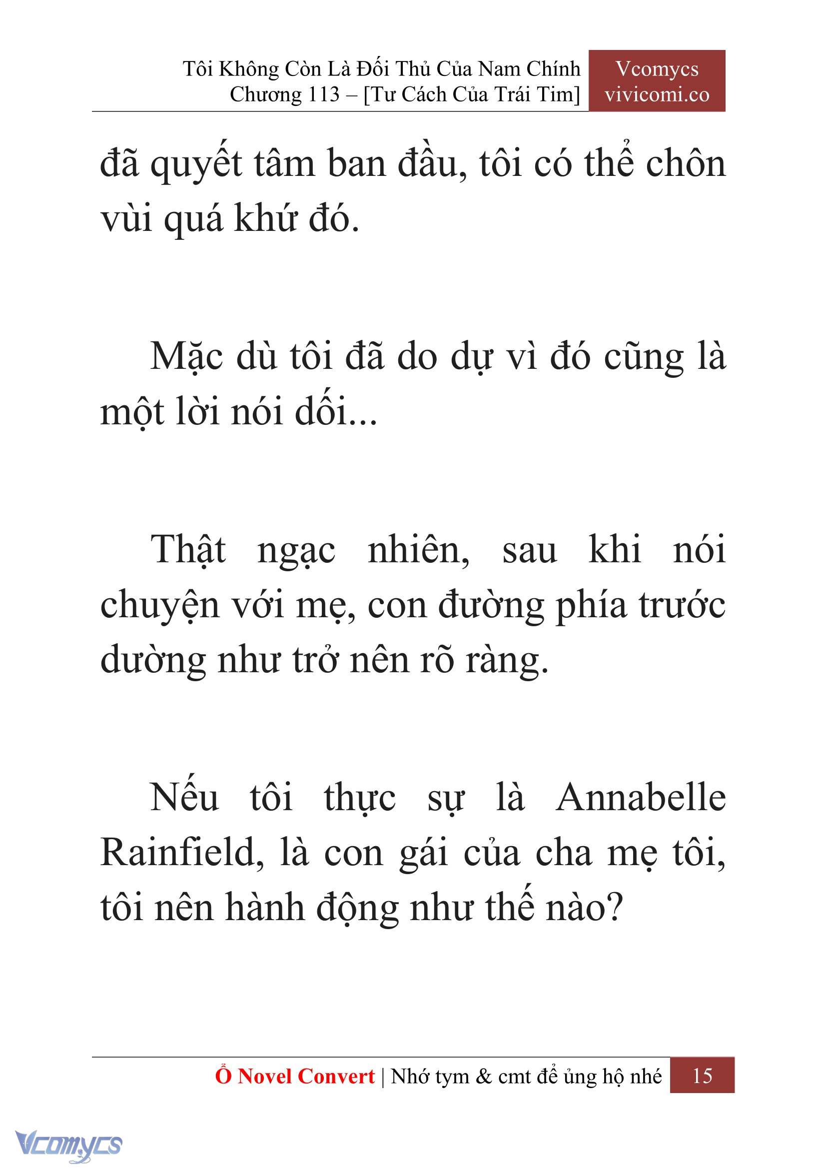 [Novel] Tôi Không Còn Là Đối Thủ Của Nam Chính Chap 113 - Trang 2