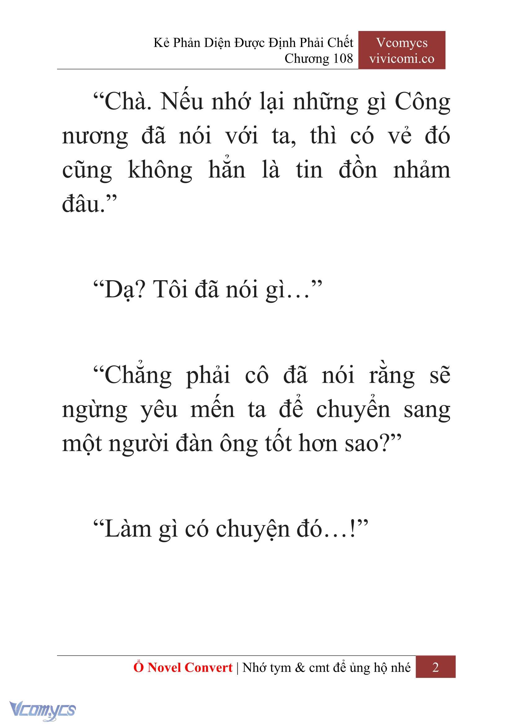 [Novel] Kẻ Phản Diện Được Định Phải Chết Chap 108 - Next Chap 109