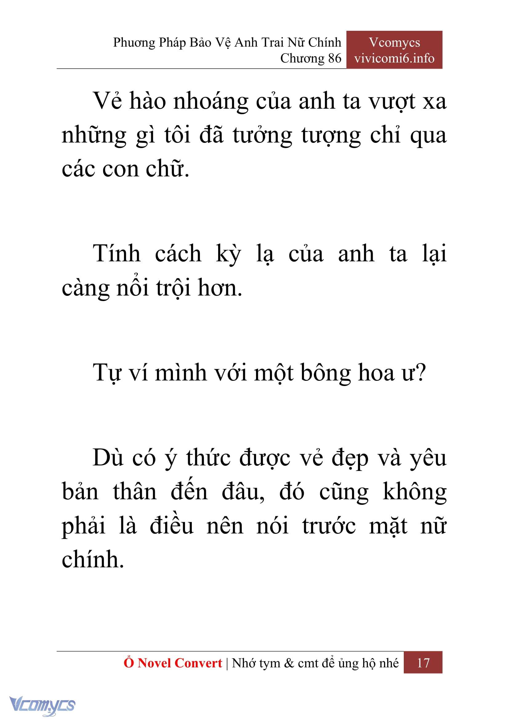 [Novel] Phương Pháp Bảo Vệ Anh Trai Nữ Chính Chap 86 - Trang 2
