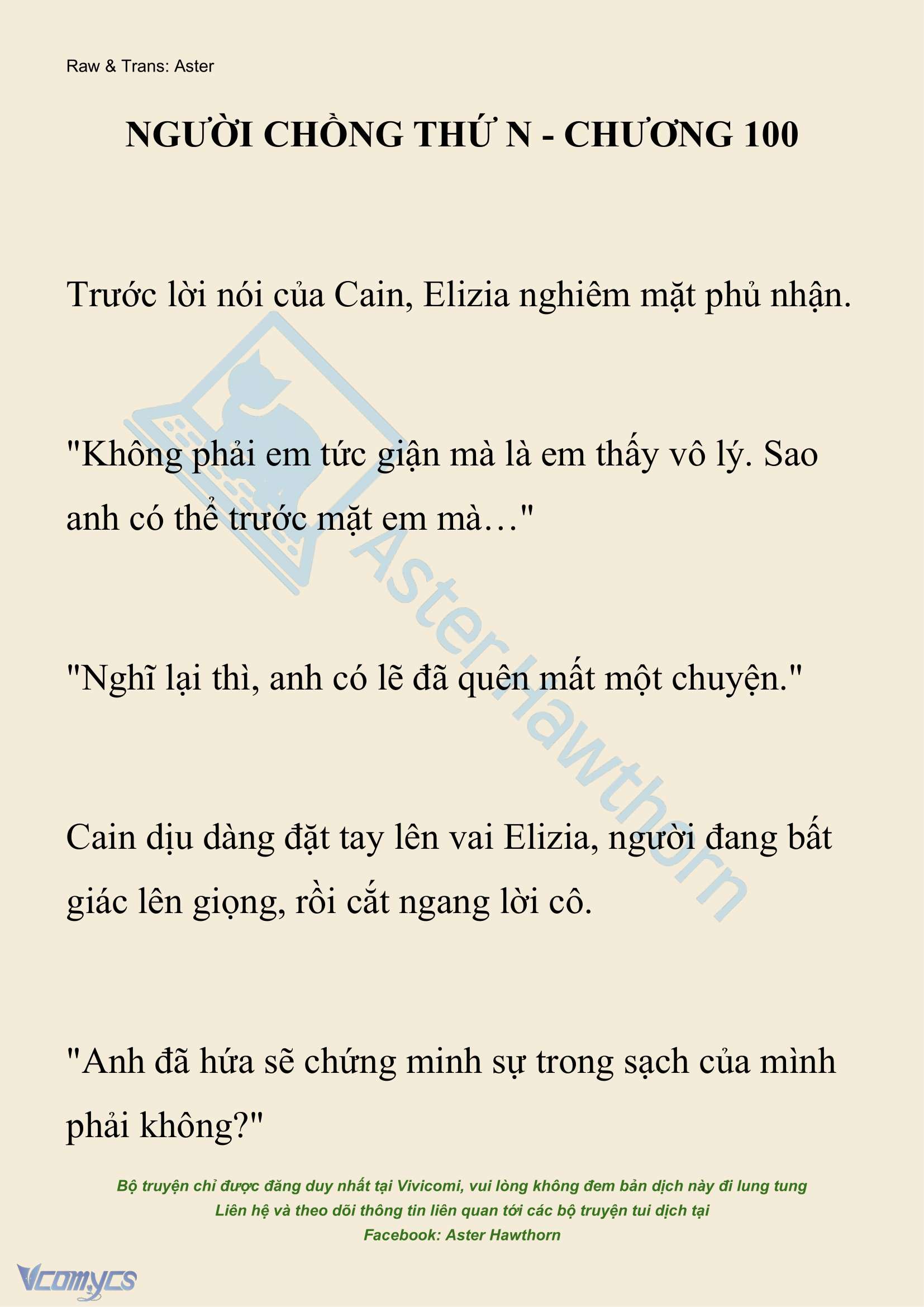 [NOVEL] Người Chồng Thứ N Chap 100 - Trang 2