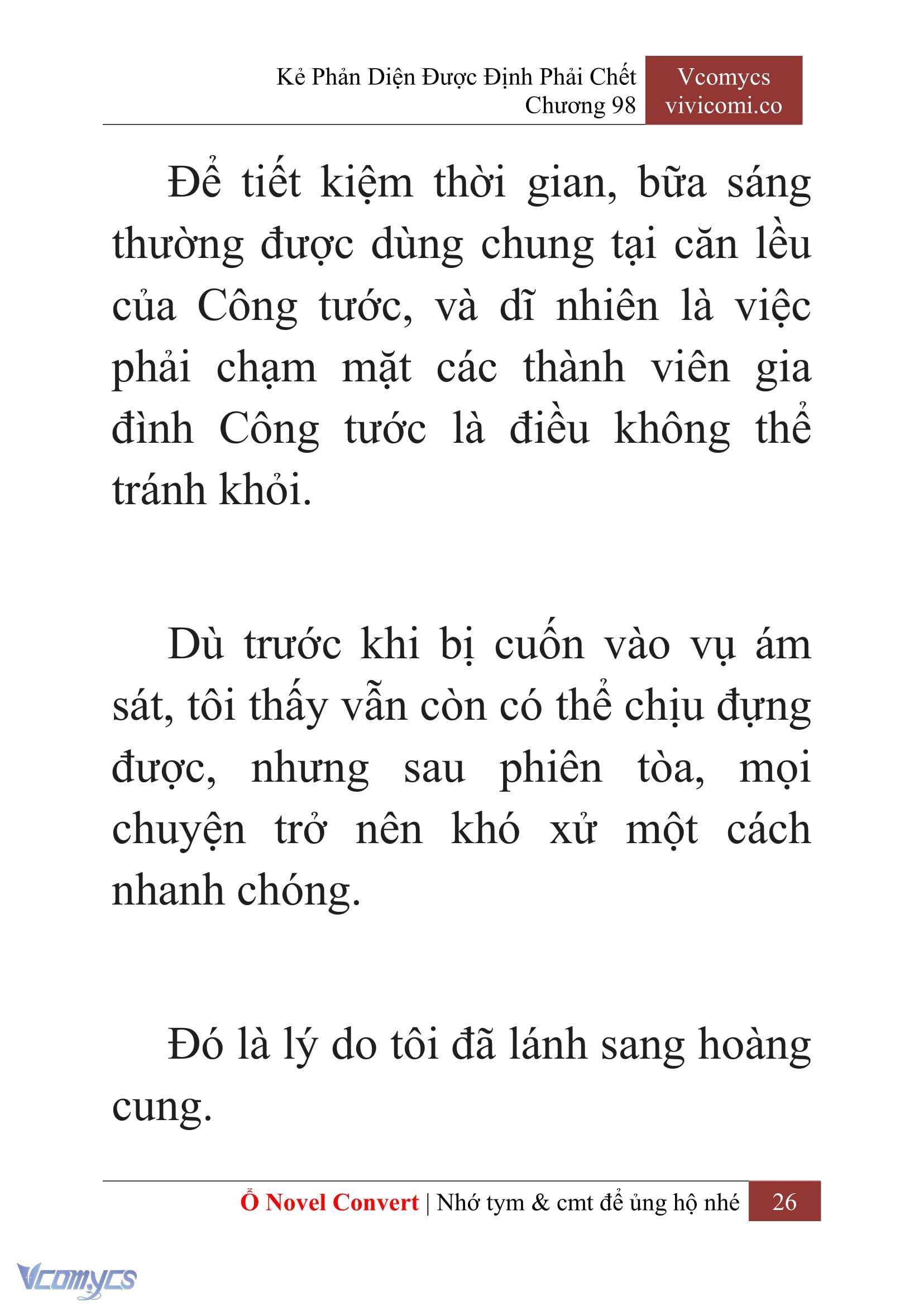 [Novel] Kẻ Phản Diện Được Định Phải Chết Chap 98 - Next Chap 99