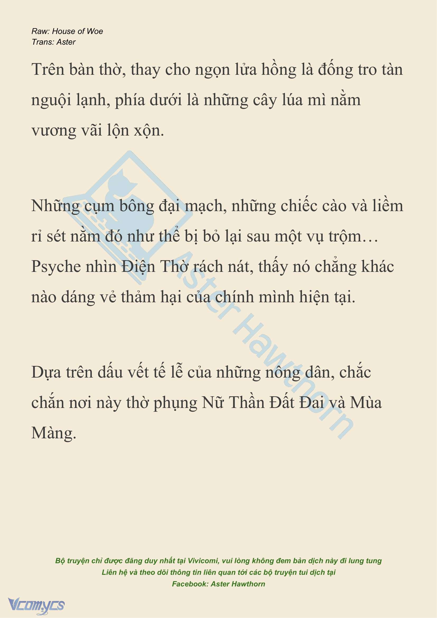 [NOVEL] Dành Cho Các Nữ Thần: Dành cho Psyche Chap 39 - Trang 2