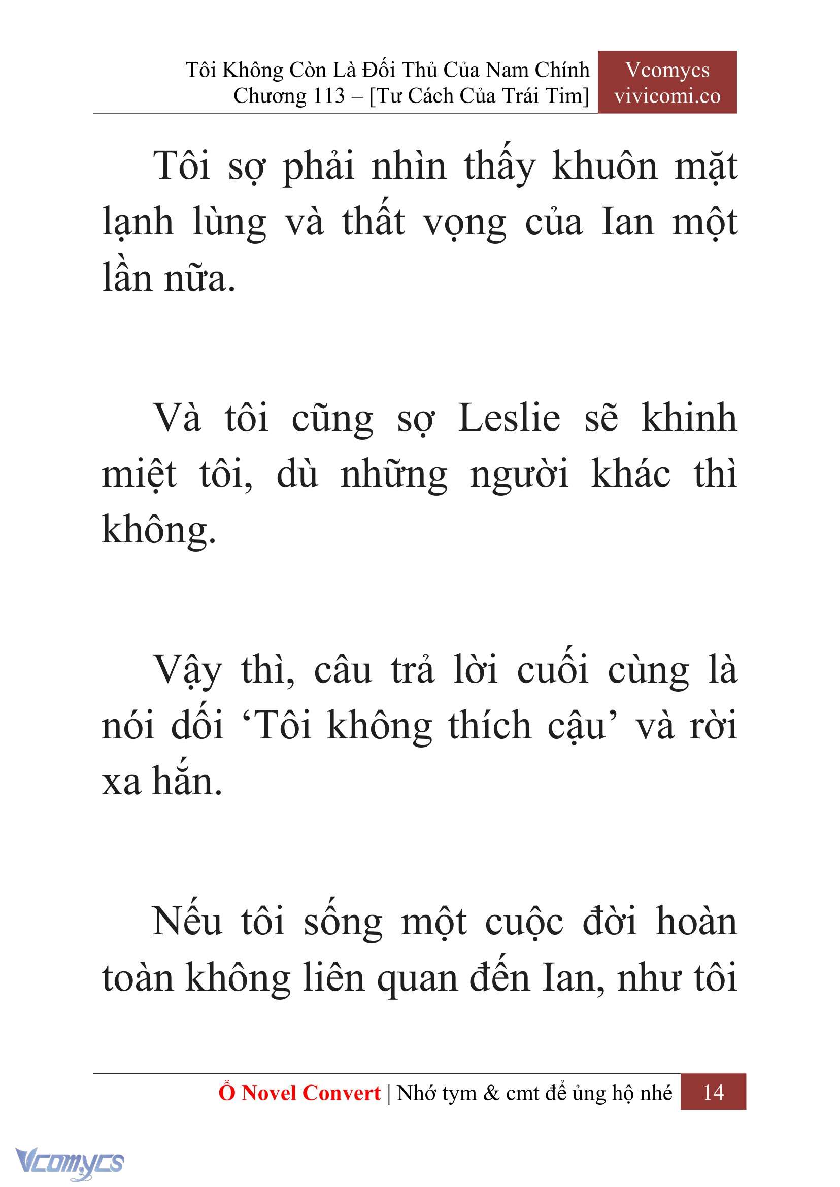 [Novel] Tôi Không Còn Là Đối Thủ Của Nam Chính Chap 113 - Trang 2