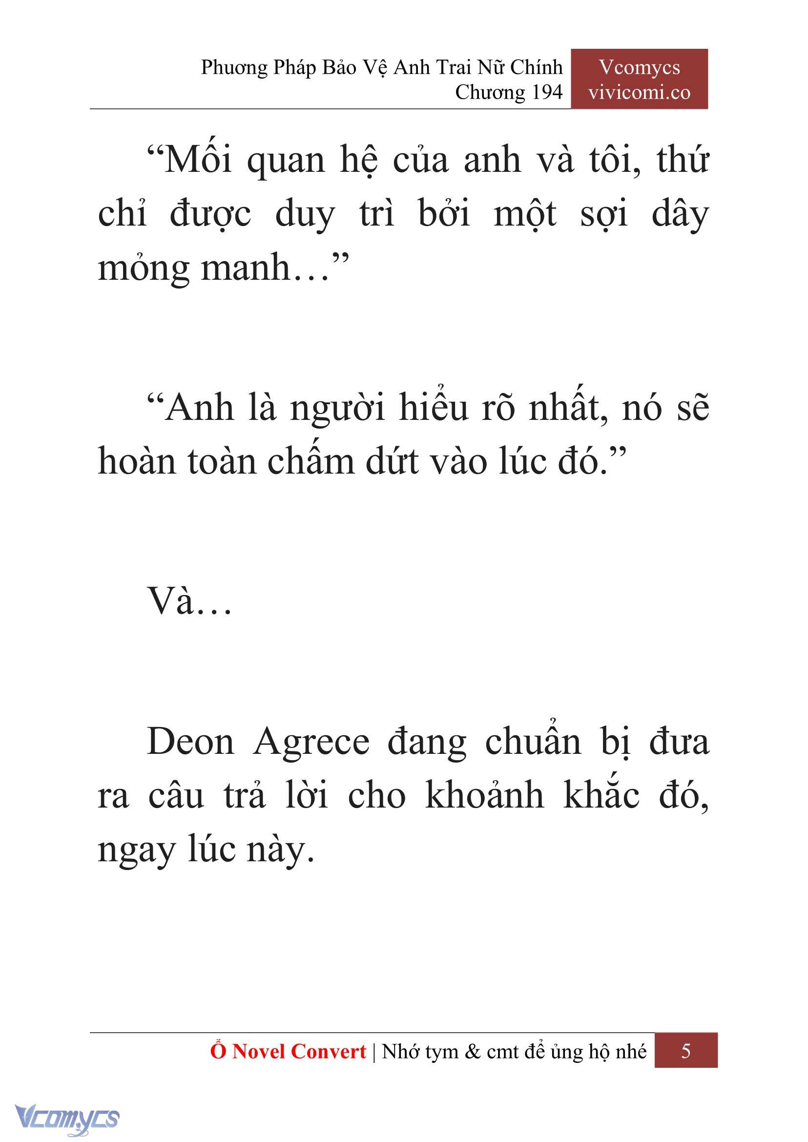 [Novel] Phương Pháp Bảo Vệ Anh Trai Nữ Chính Chap 194 - Trang 2