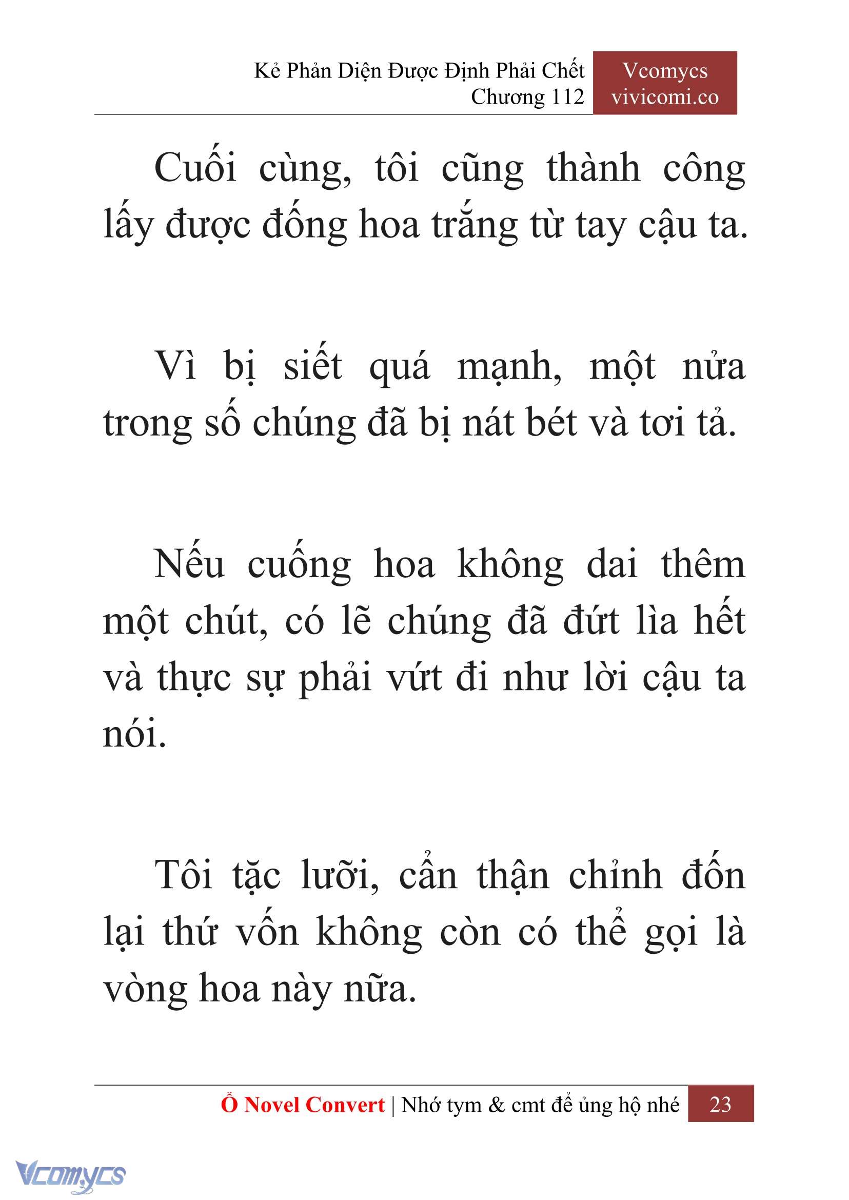 [Novel] Kẻ Phản Diện Được Định Phải Chết Chap 112 - Trang 2