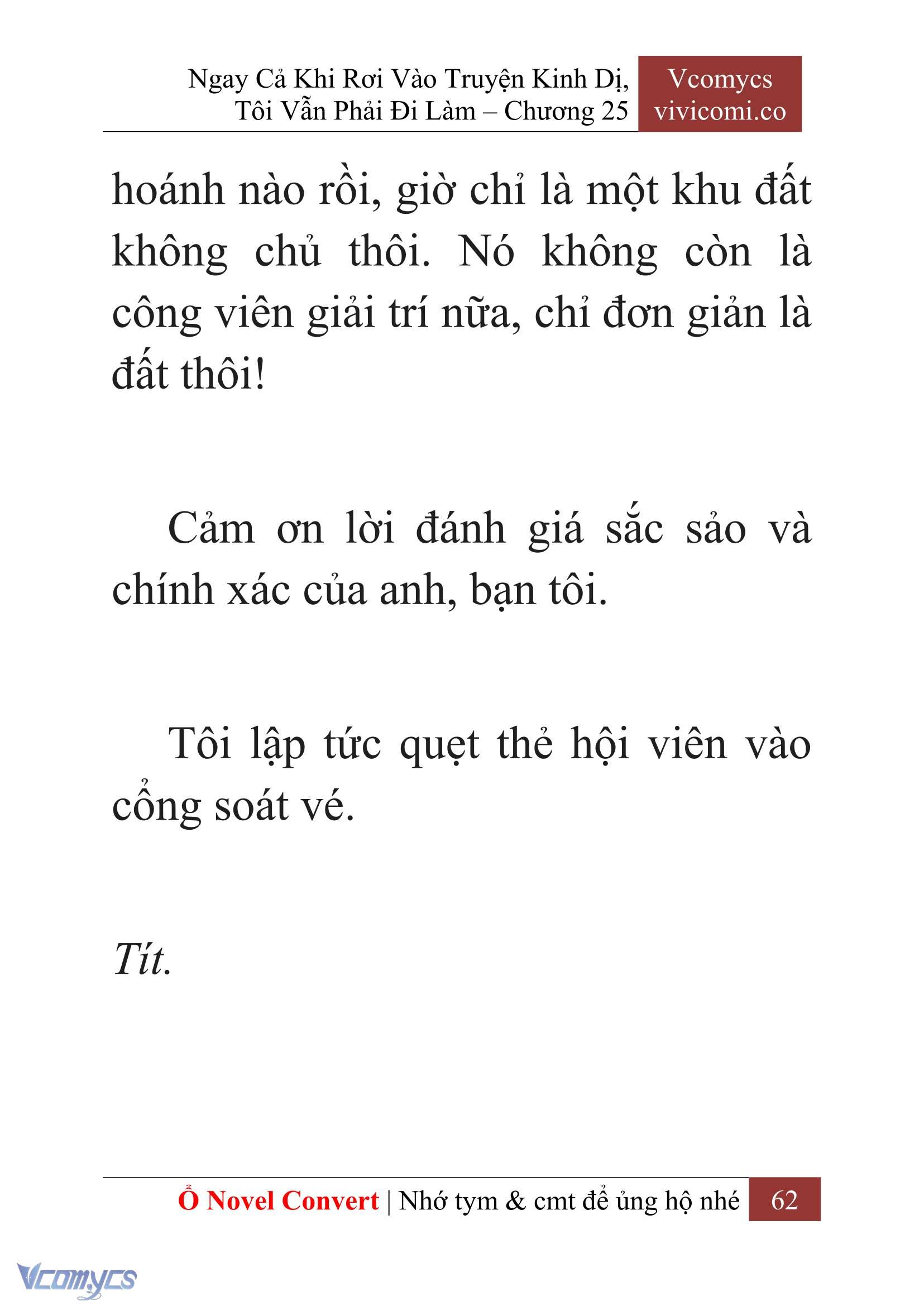 [Novel] Ngay Cả Khi Rơi Vào Truyện Kinh Dị, Tôi Vẫn Phải Đi Làm Chap 25 - Trang 2