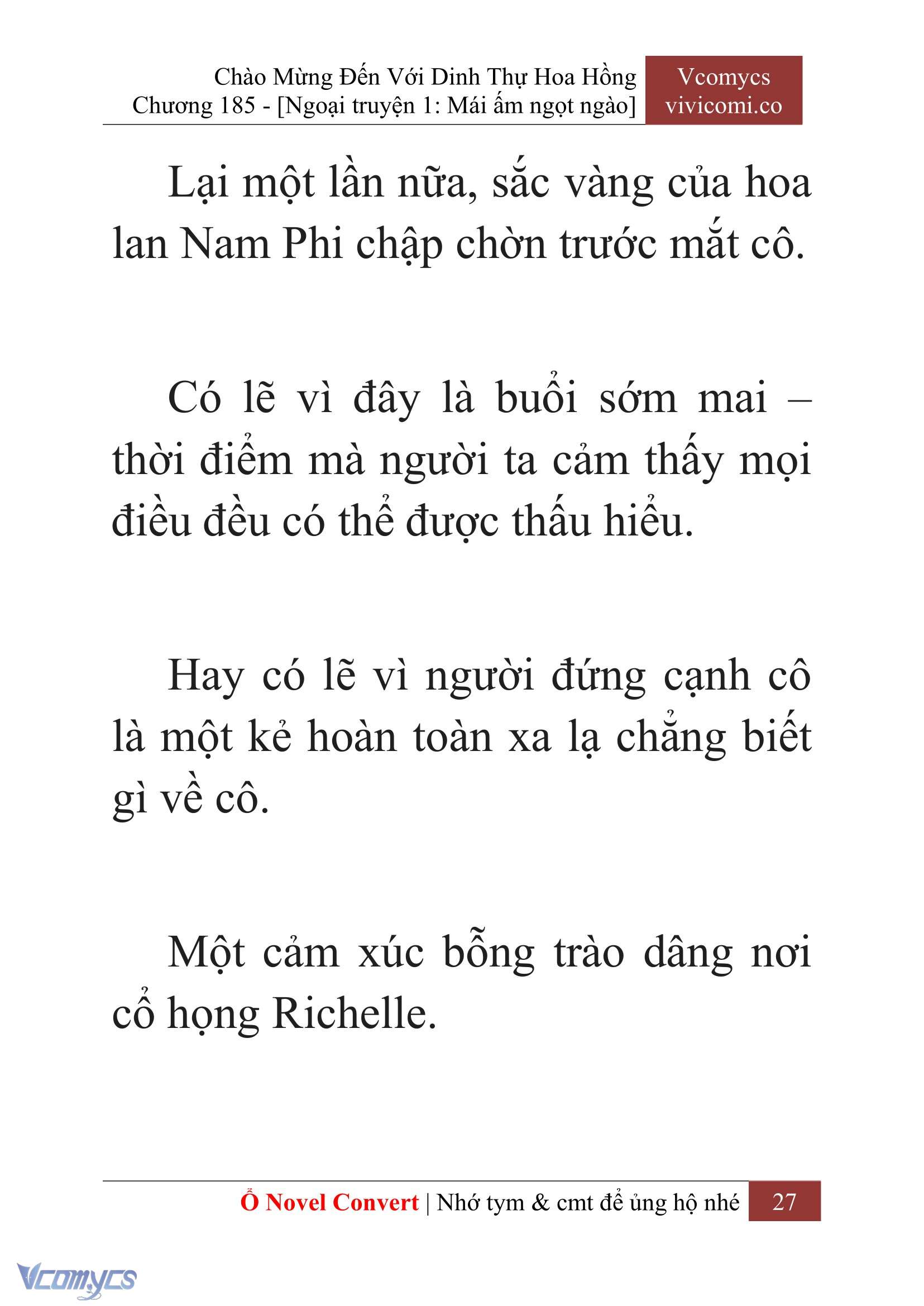 [Novel] Chào Mừng Đến Với Dinh Thự Hoa Hồng Chap 185 - Trang 2