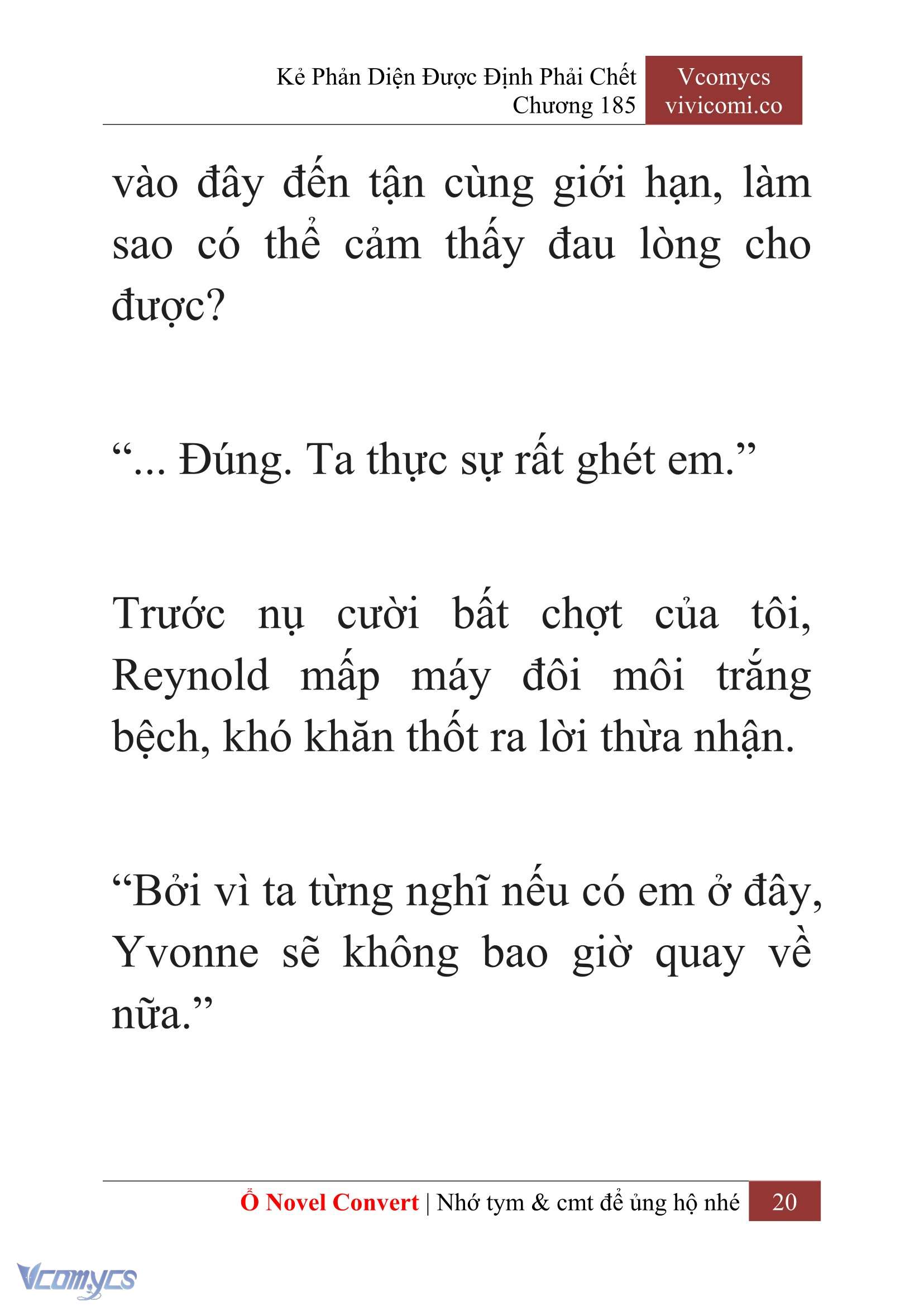 [Novel] Kẻ Phản Diện Được Định Phải Chết Chap 185 - Trang 2