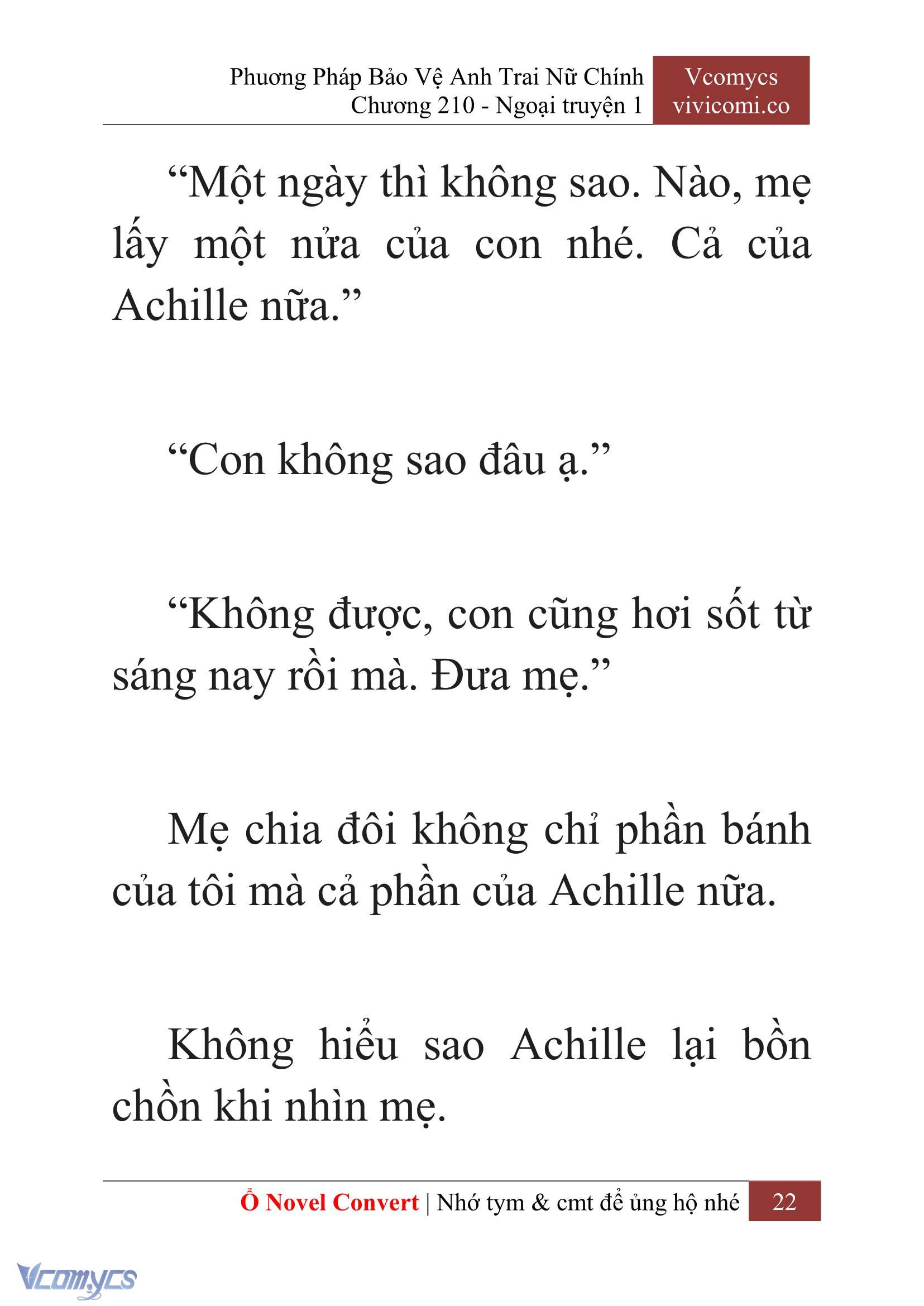 [Novel] Phương Pháp Bảo Vệ Anh Trai Nữ Chính Chap 210 - Trang 2