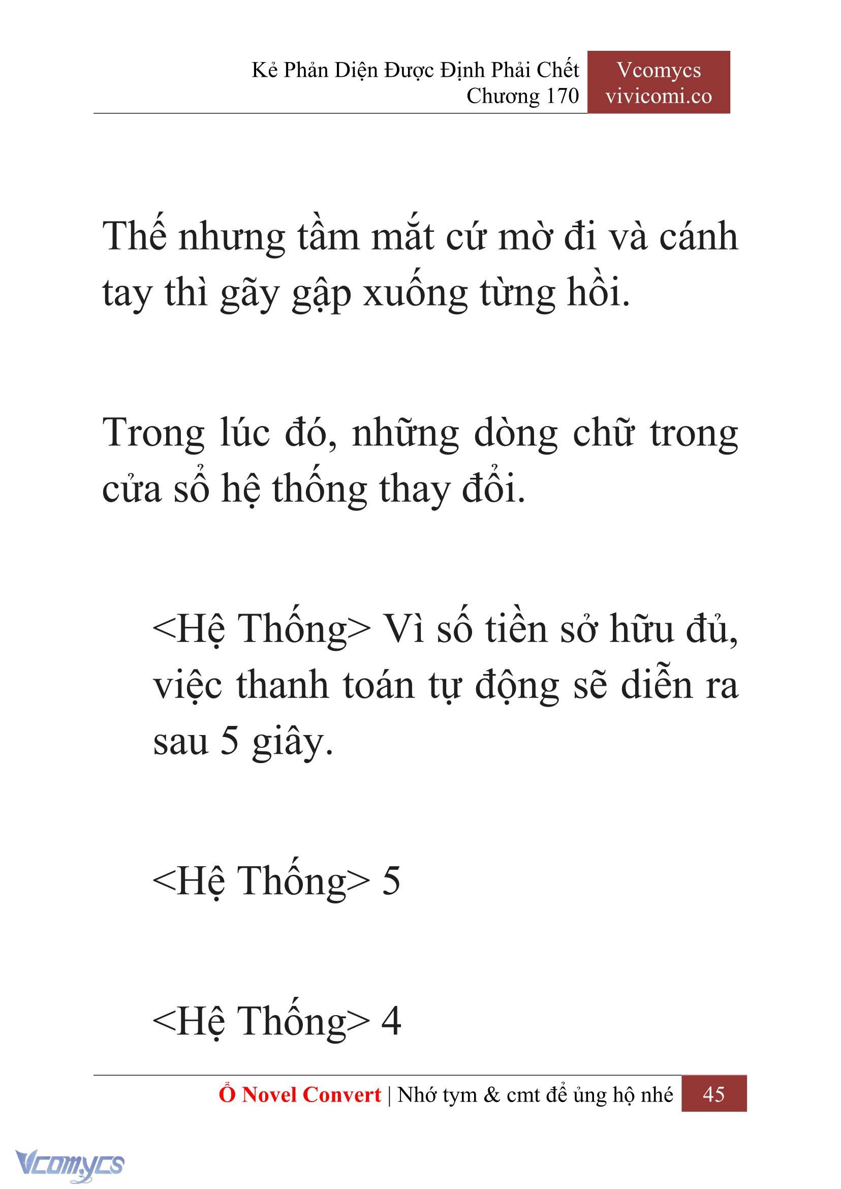 [Novel] Kẻ Phản Diện Được Định Phải Chết Chap 170 - Trang 2