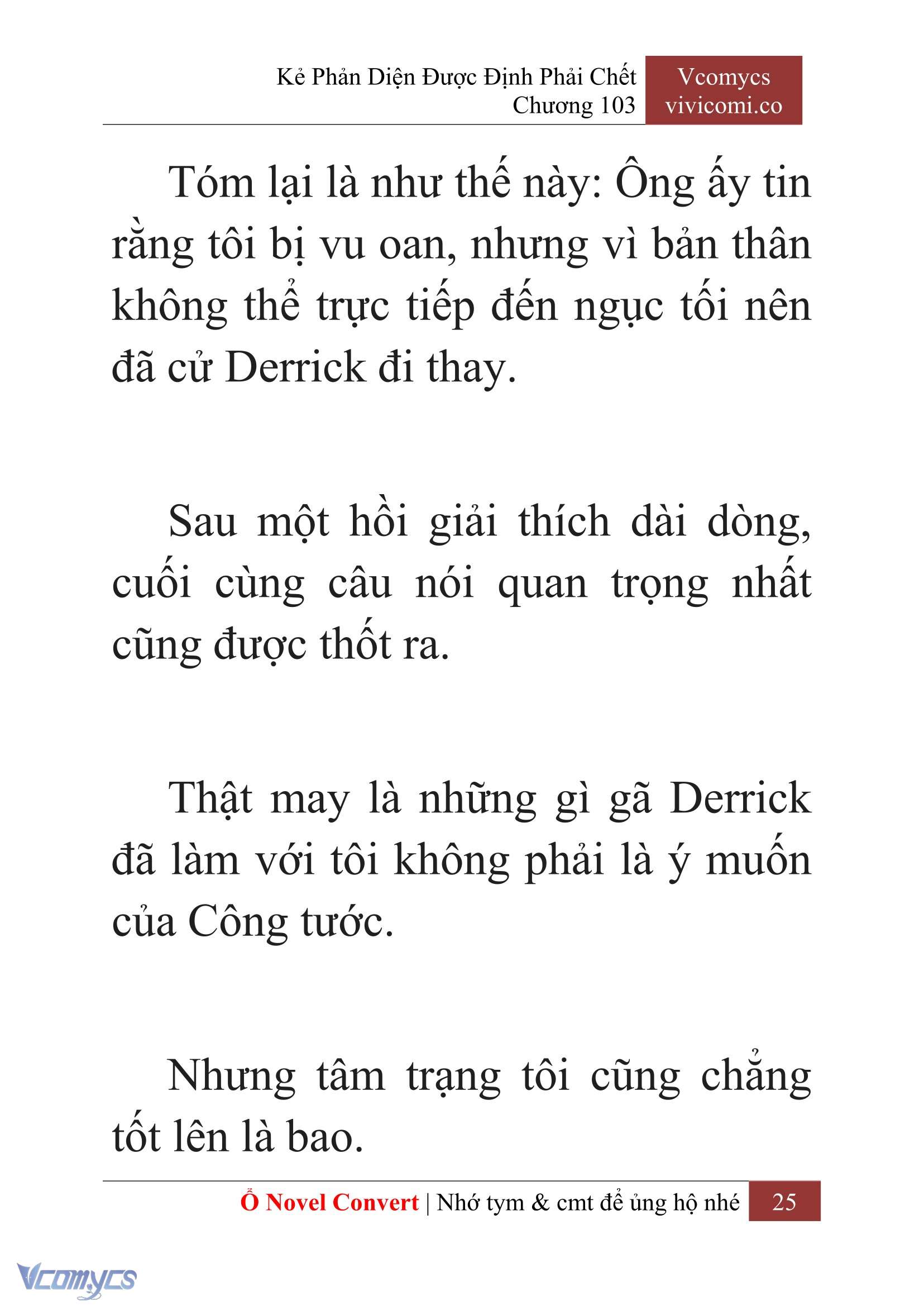 [Novel] Kẻ Phản Diện Được Định Phải Chết Chap 103 - Next Chap 104