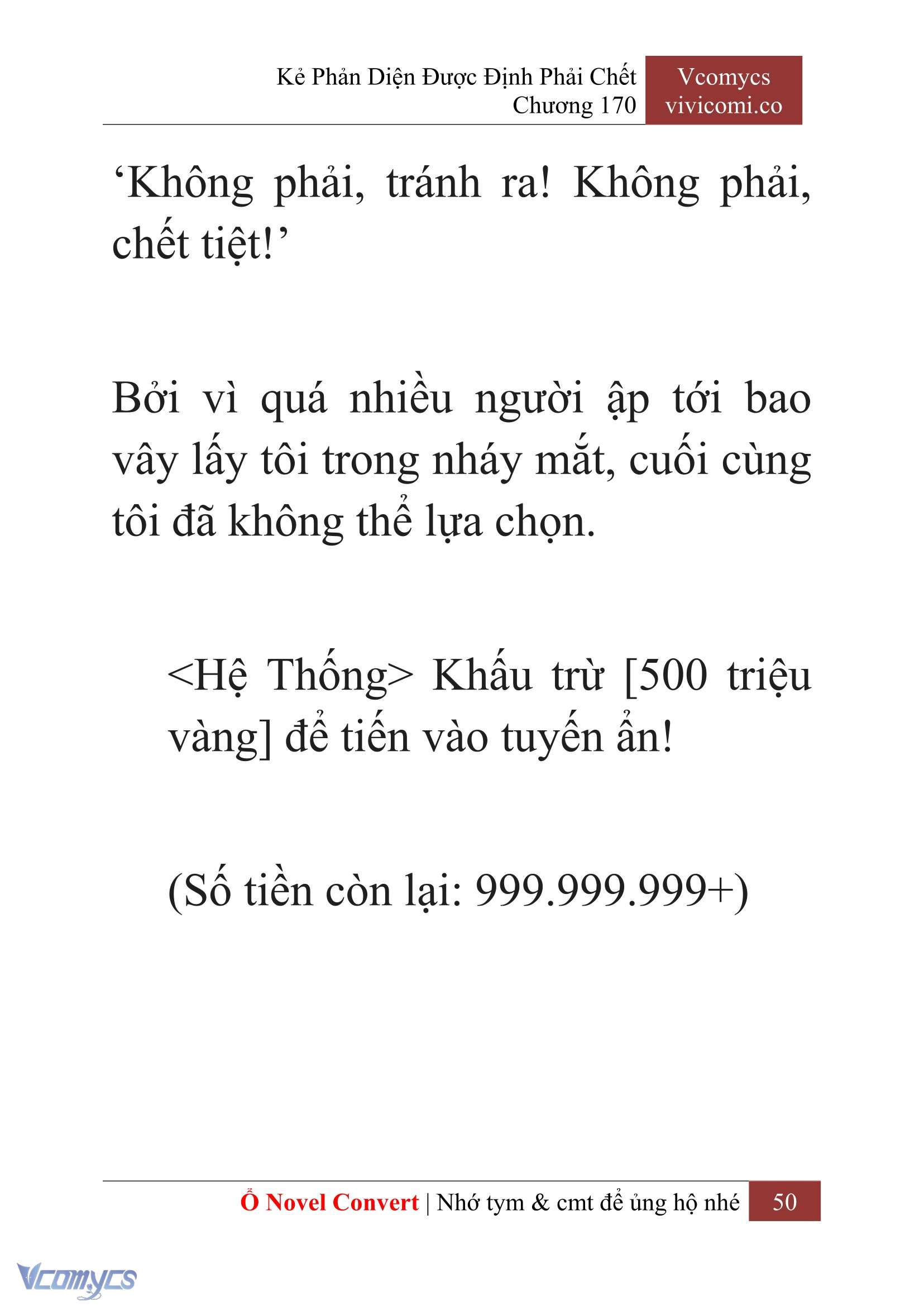 [Novel] Kẻ Phản Diện Được Định Phải Chết Chap 170 - Trang 2