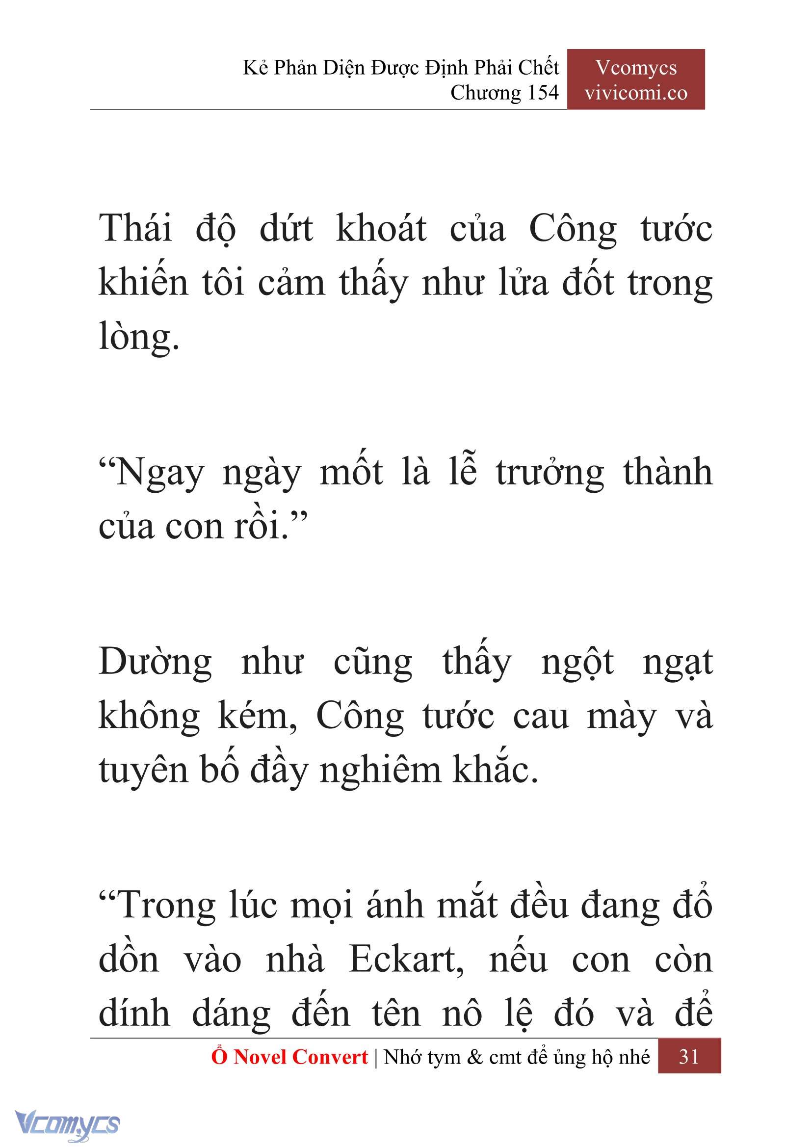 [Novel] Kẻ Phản Diện Được Định Phải Chết Chap 154 - Trang 2