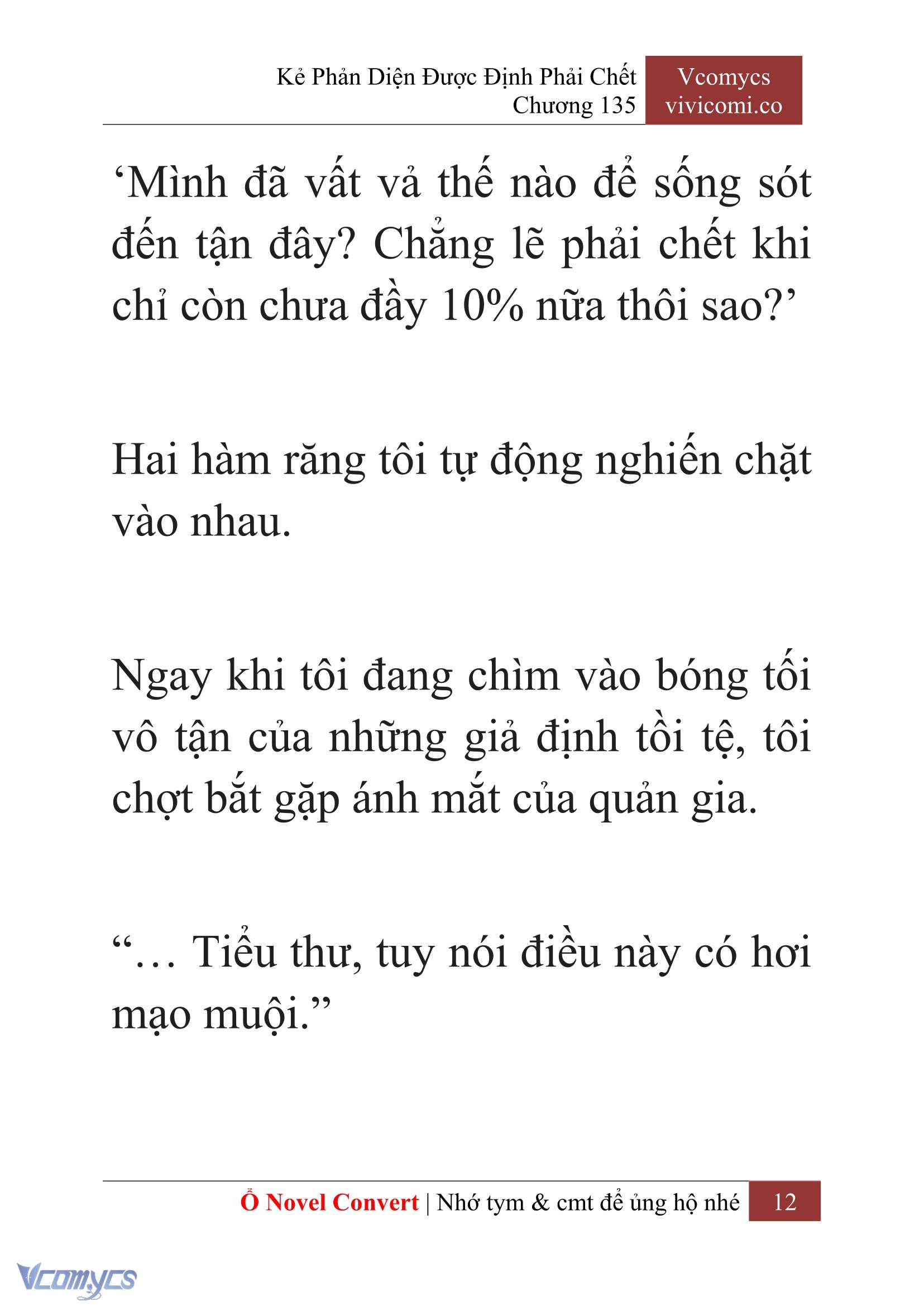 [Novel] Kẻ Phản Diện Được Định Phải Chết Chap 135 - Trang 2