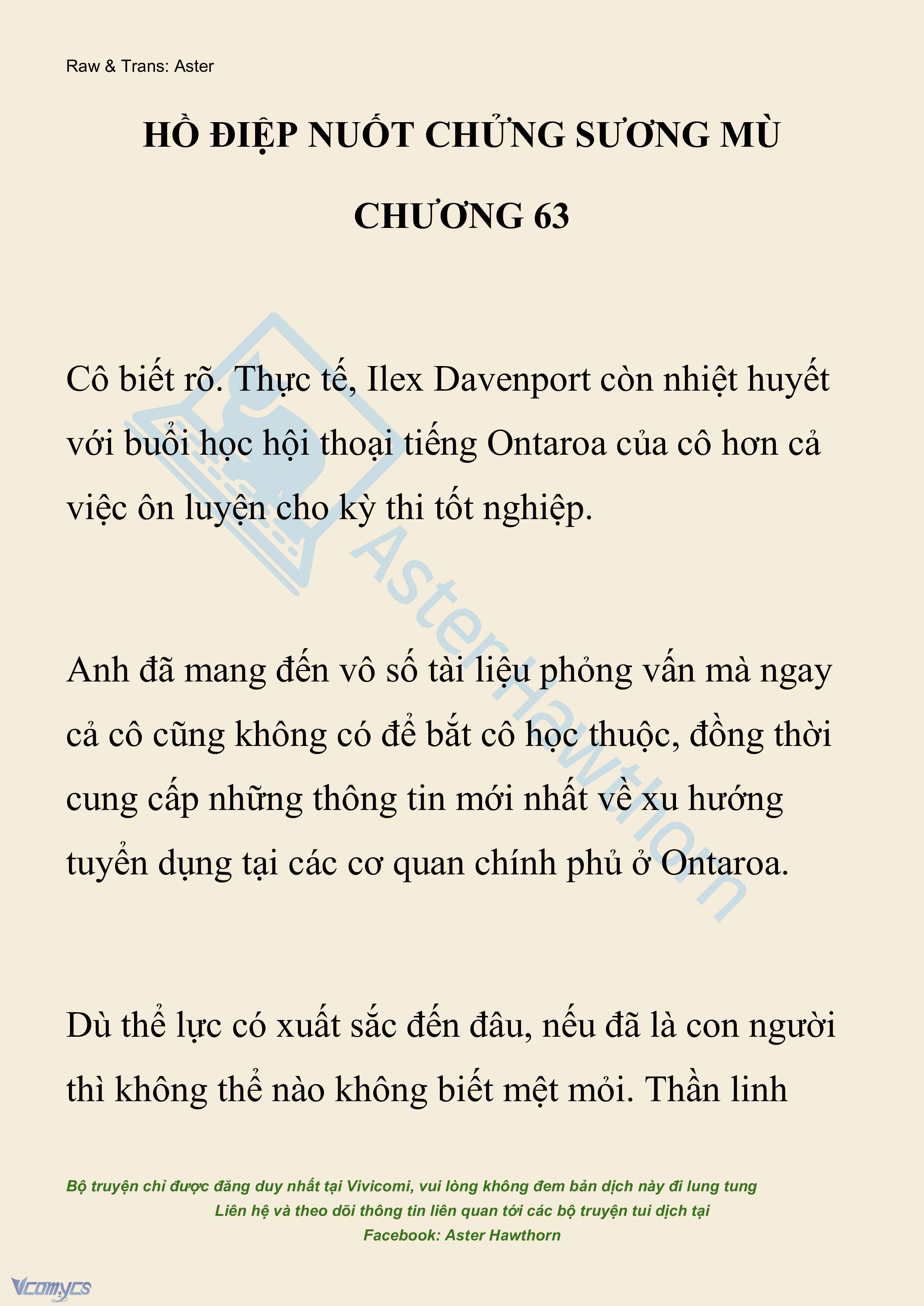 [NOVEL] Hồ Điệp Nuốt Chửng Sương Mù Chap 63 - Trang 2