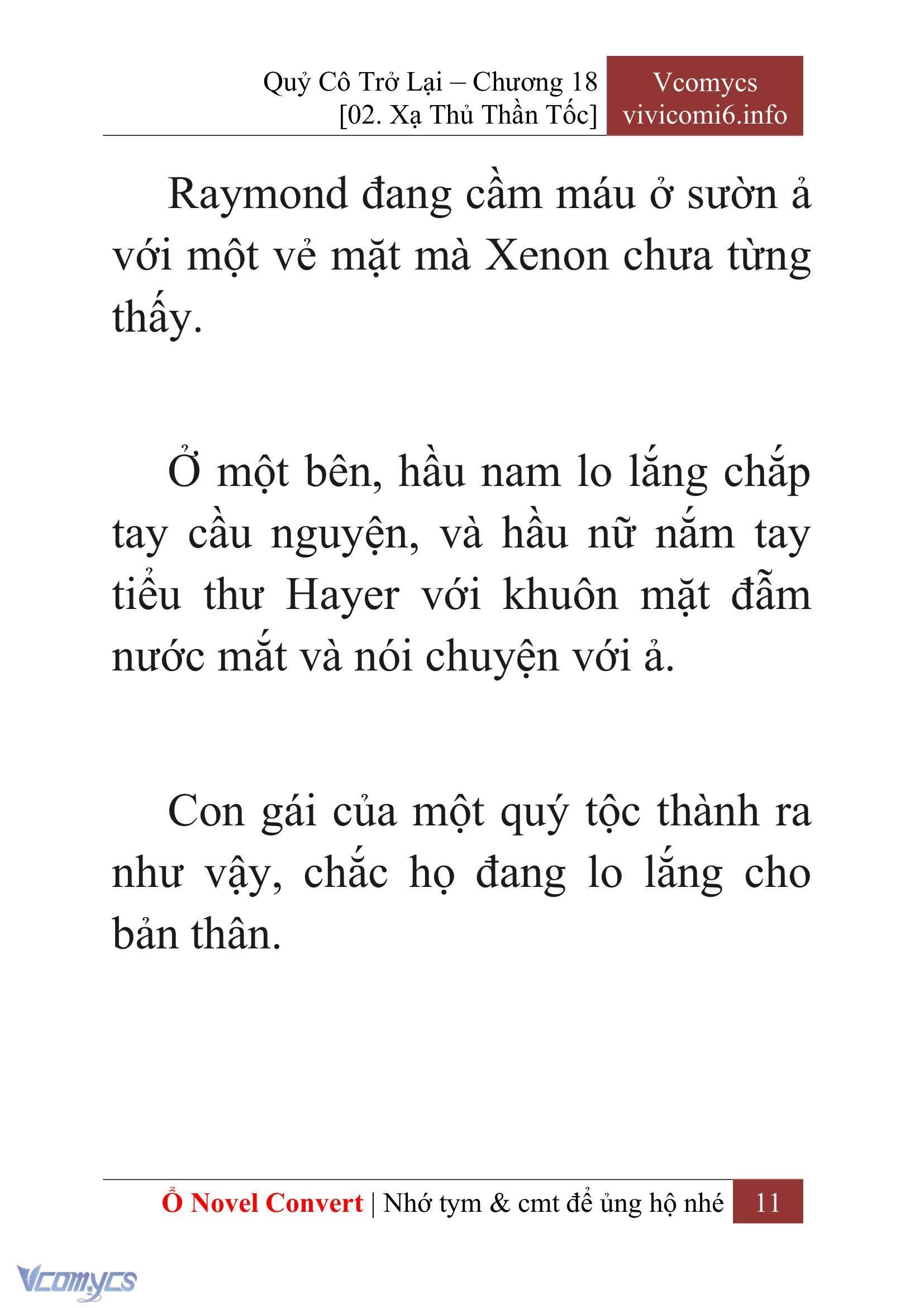 [Novel] Quý Cô Trở Lại Chap 18 - Next Chap 19