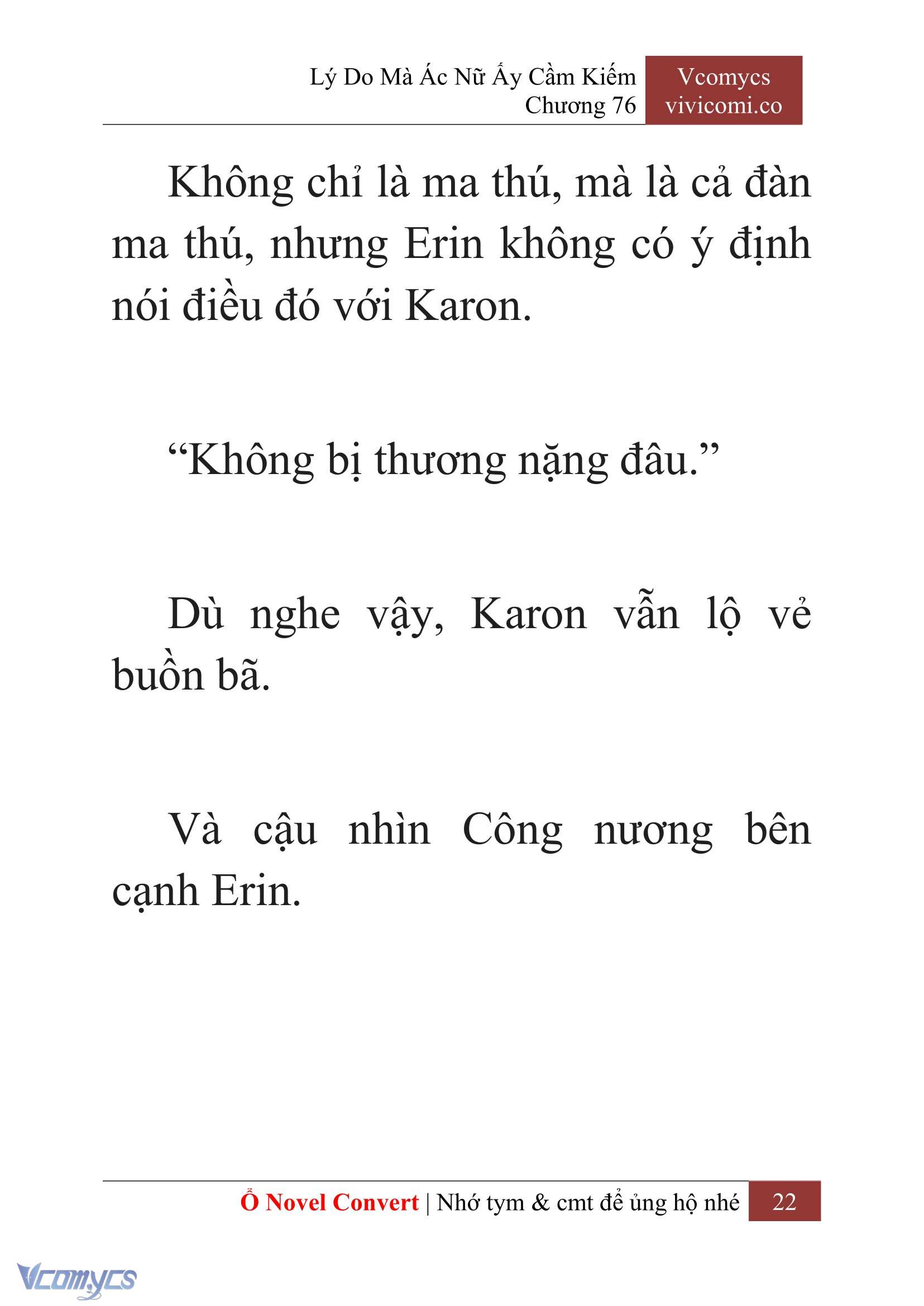[Novel] Lý Do Mà Ác Nữ Ấy Cầm Kiếm Chap 76 - Trang 2