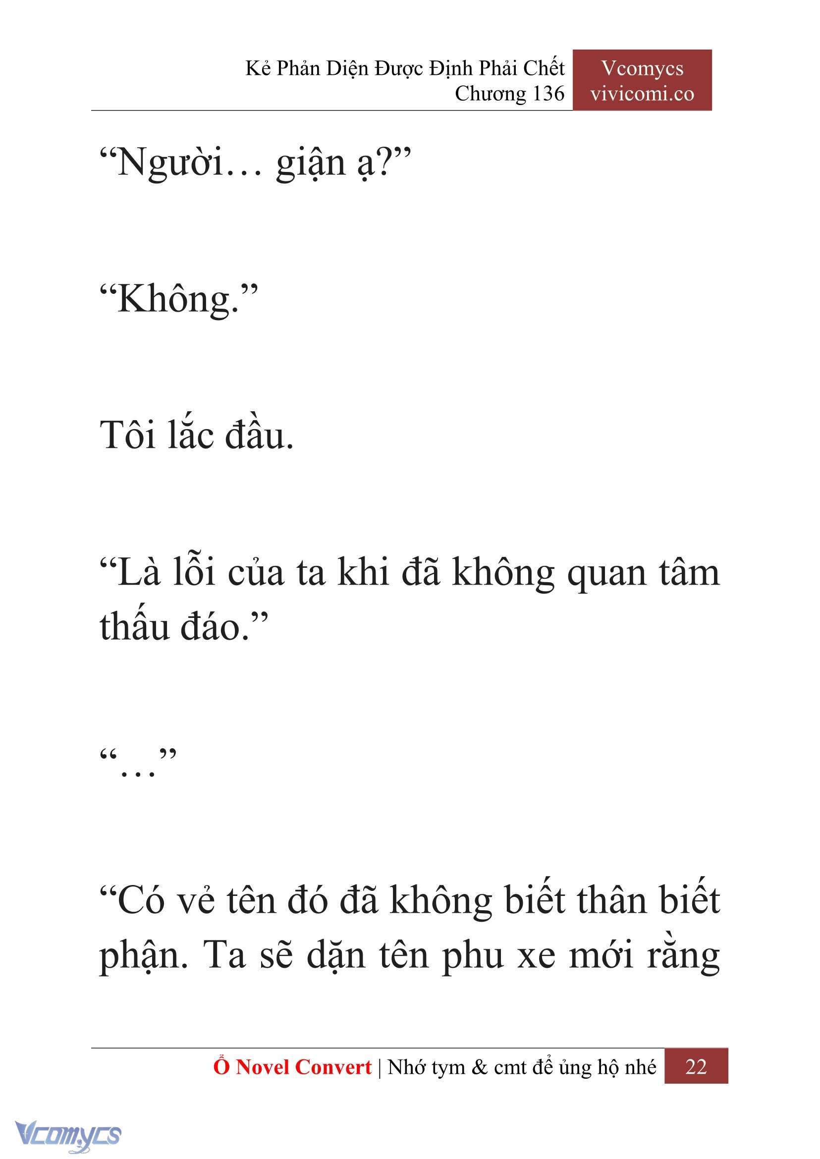 [Novel] Kẻ Phản Diện Được Định Phải Chết Chap 136 - Trang 2