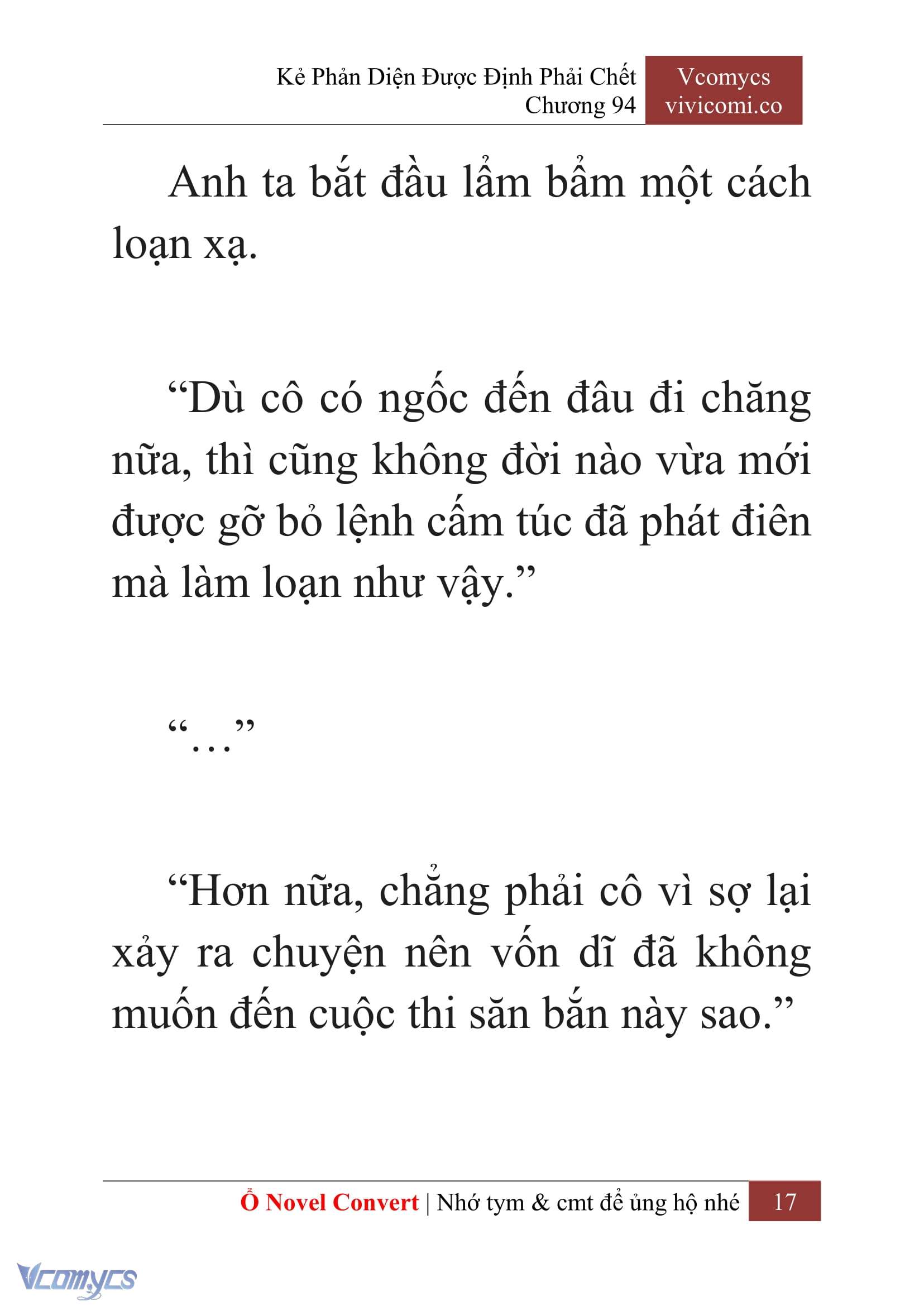 [Novel] Kẻ Phản Diện Được Định Phải Chết Chap 94 - Trang 2