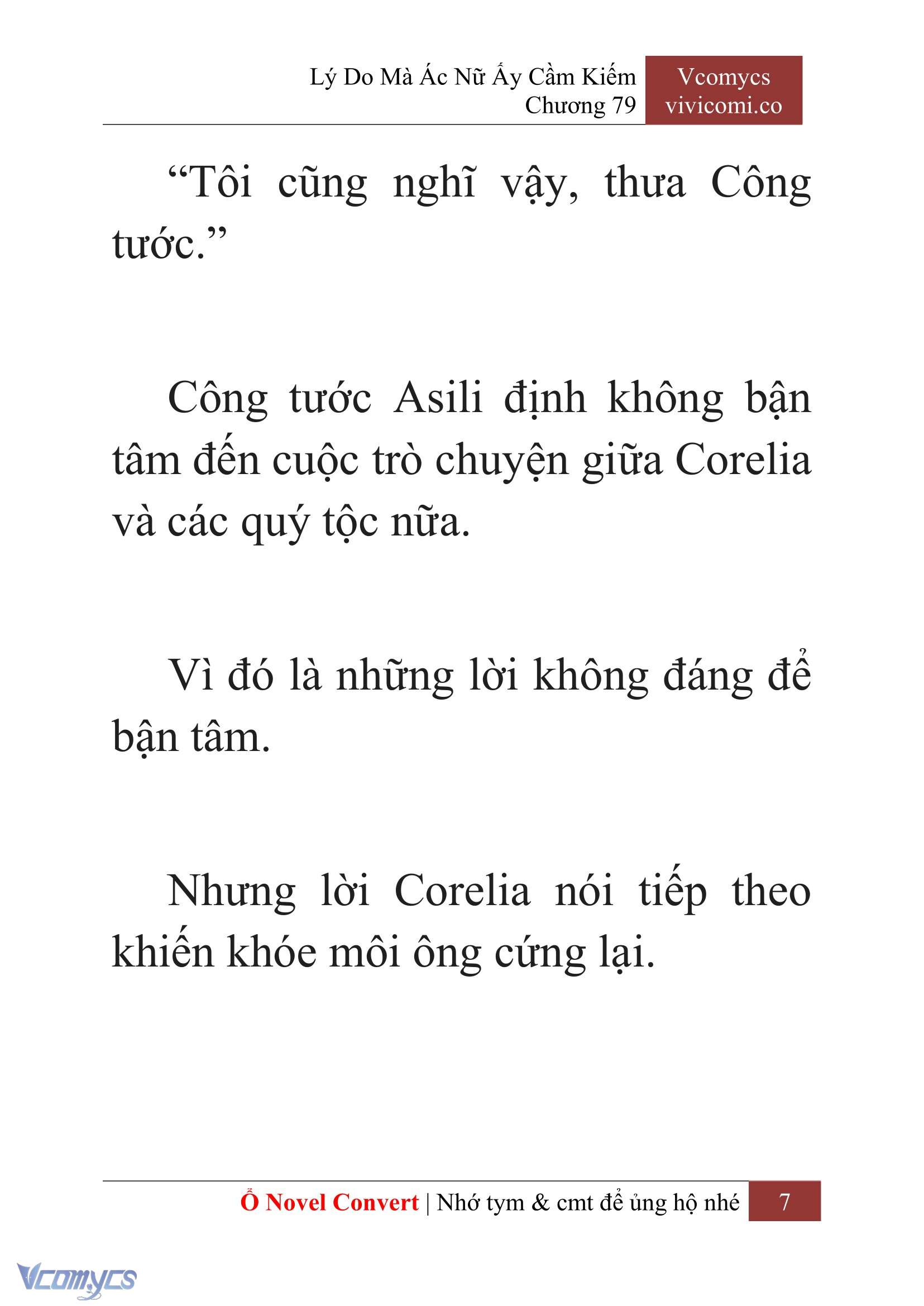 [Novel] Lý Do Mà Ác Nữ Ấy Cầm Kiếm Chap 79 - Next Chap 80