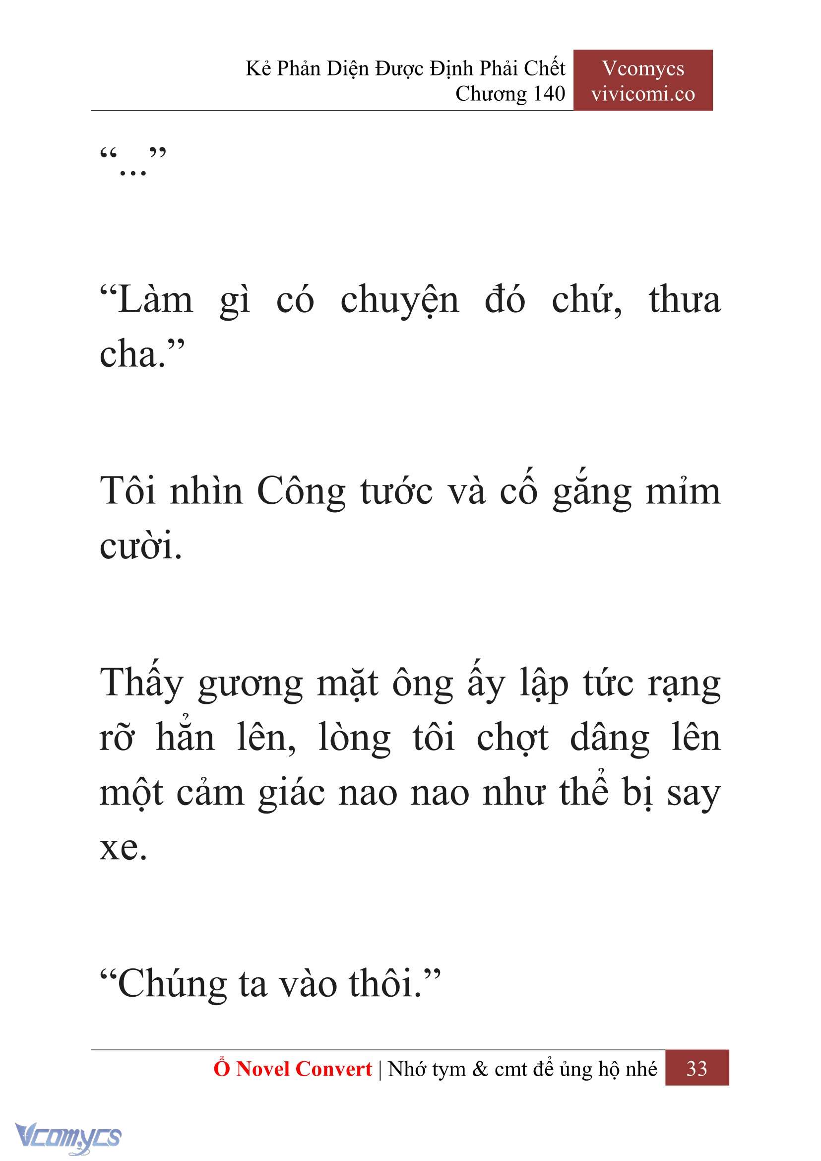[Novel] Kẻ Phản Diện Được Định Phải Chết Chap 140 - Trang 2