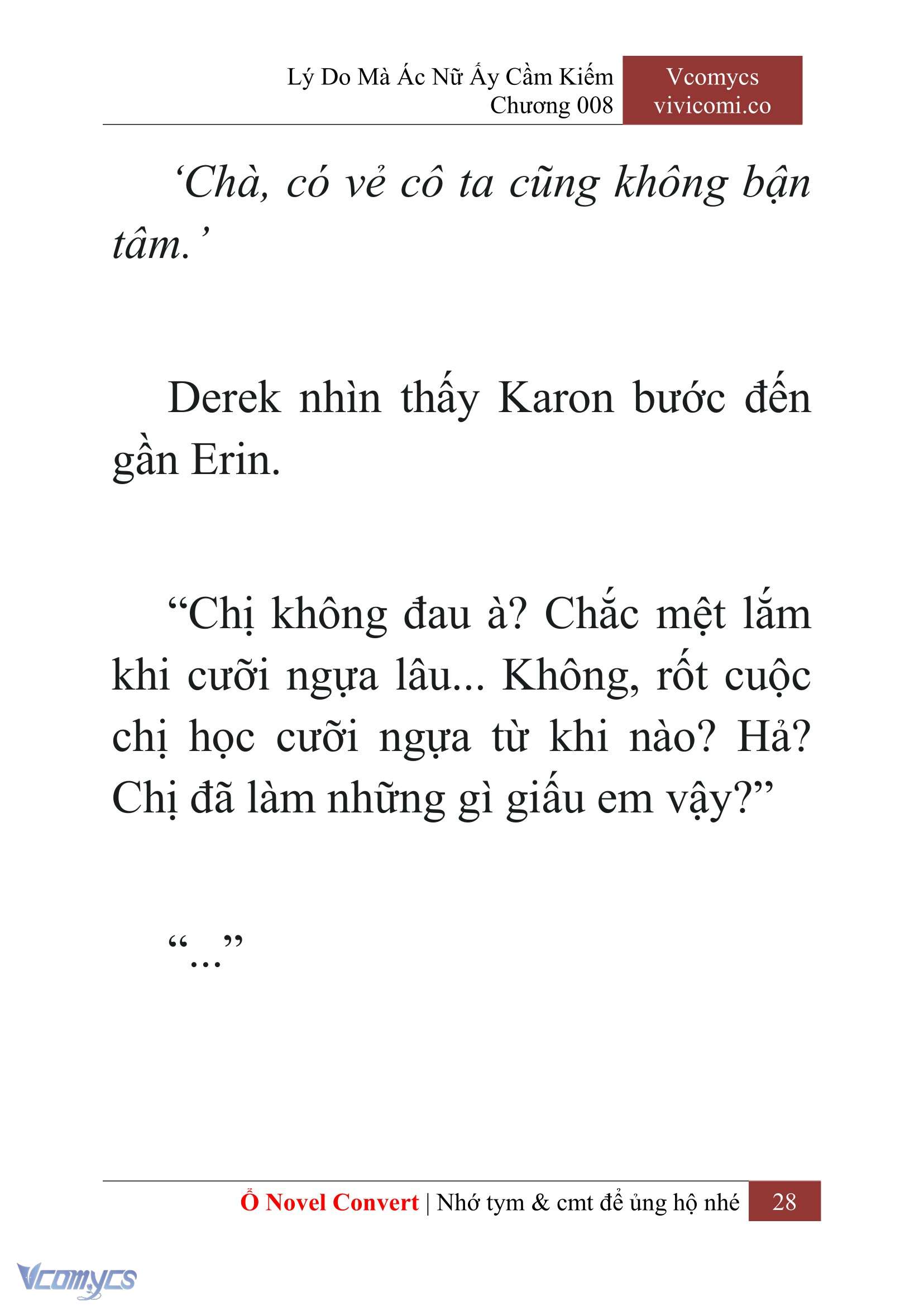 [Novel] Lý Do Mà Ác Nữ Ấy Cầm Kiếm Chap 8 - Next Chap 9