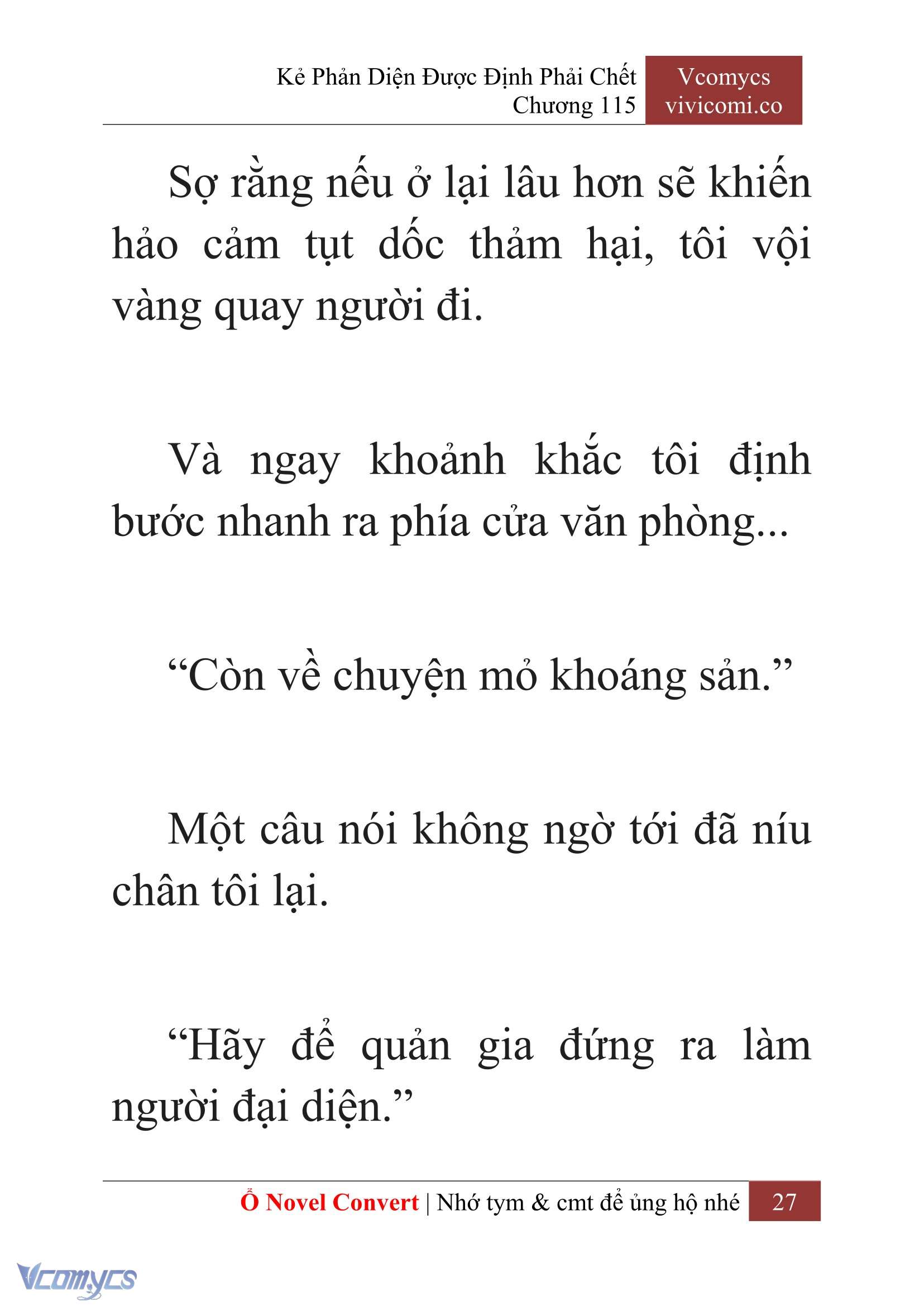 [Novel] Kẻ Phản Diện Được Định Phải Chết Chap 115 - Trang 2