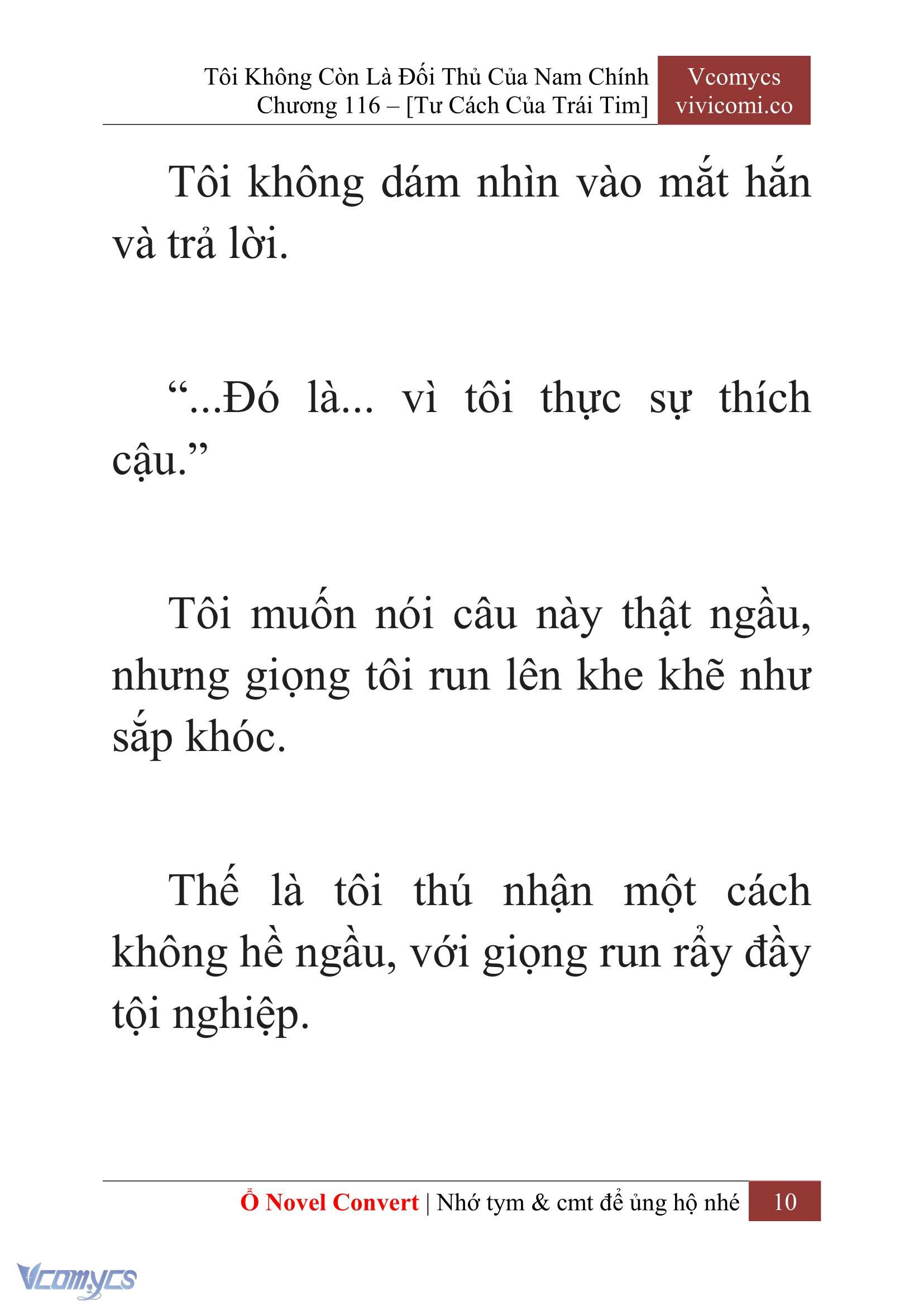[Novel] Tôi Không Còn Là Đối Thủ Của Nam Chính Chap 116 - Trang 2