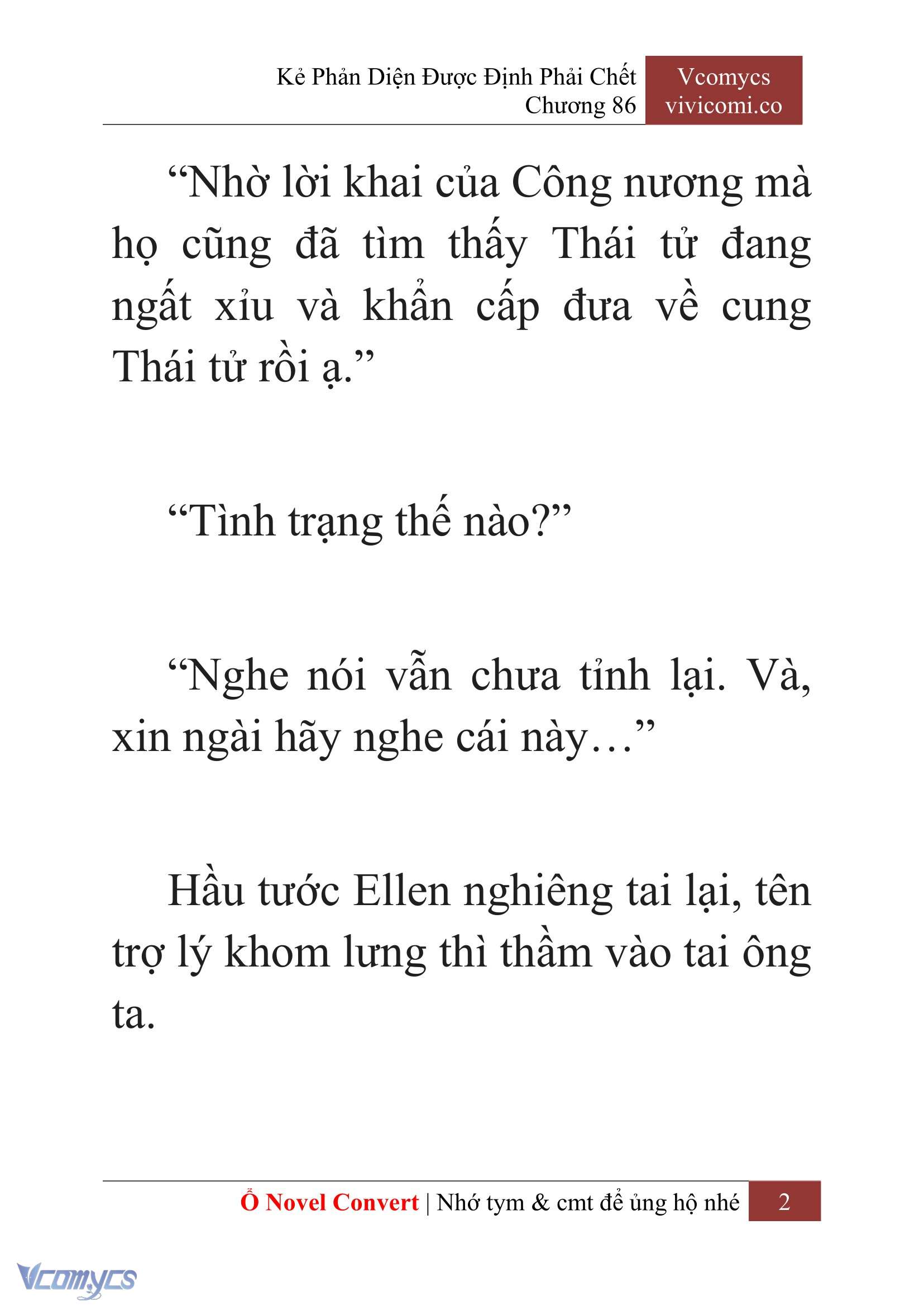 [Novel] Kẻ Phản Diện Được Định Phải Chết Chap 86 - Next Chap 87