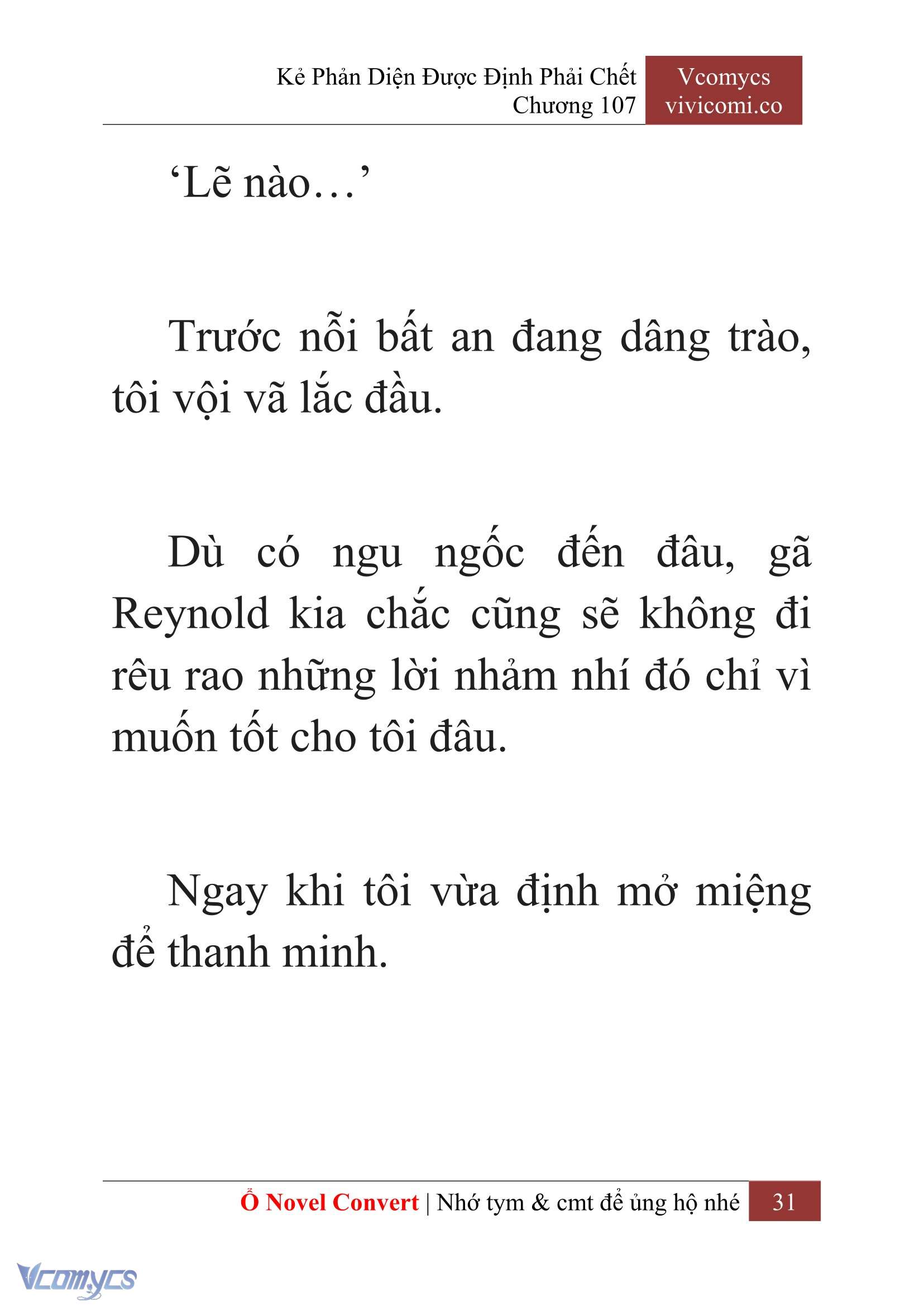 [Novel] Kẻ Phản Diện Được Định Phải Chết Chap 107 - Trang 2
