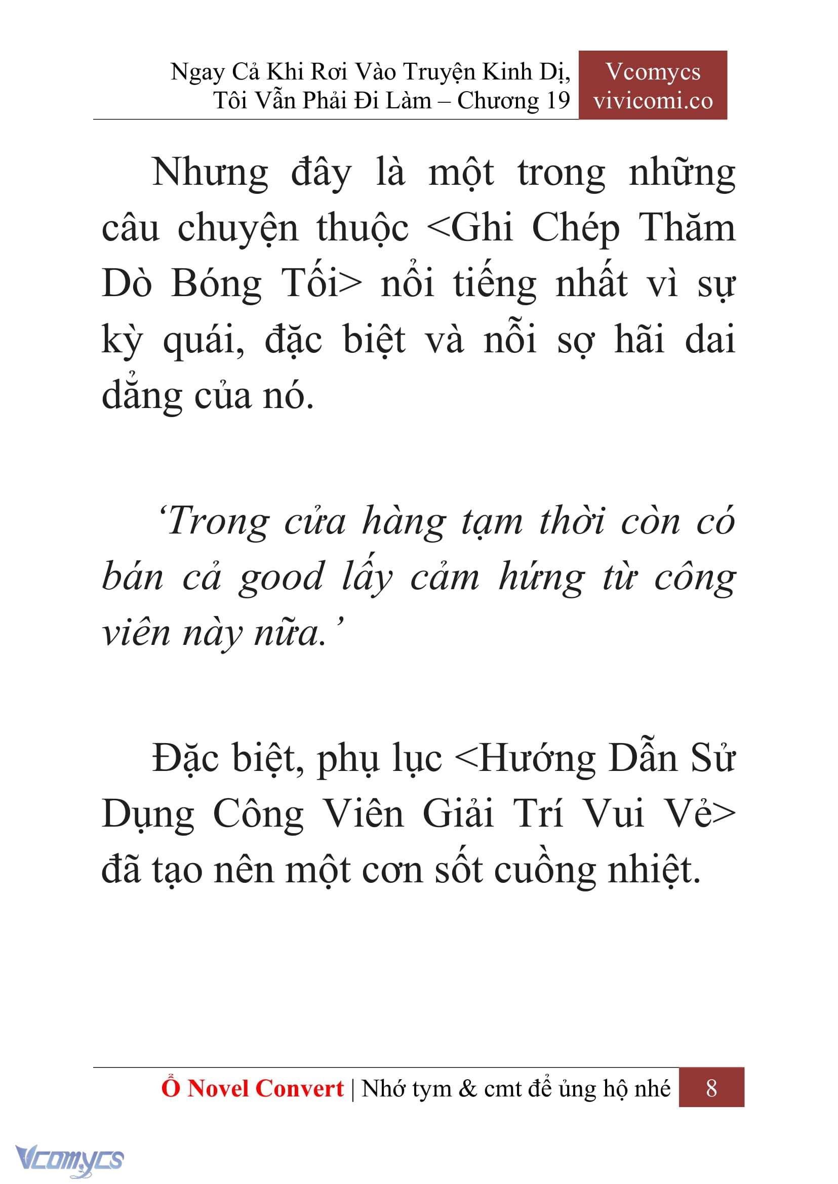 [Novel] Ngay Cả Khi Rơi Vào Truyện Kinh Dị, Tôi Vẫn Phải Đi Làm Chap 19 - Trang 2