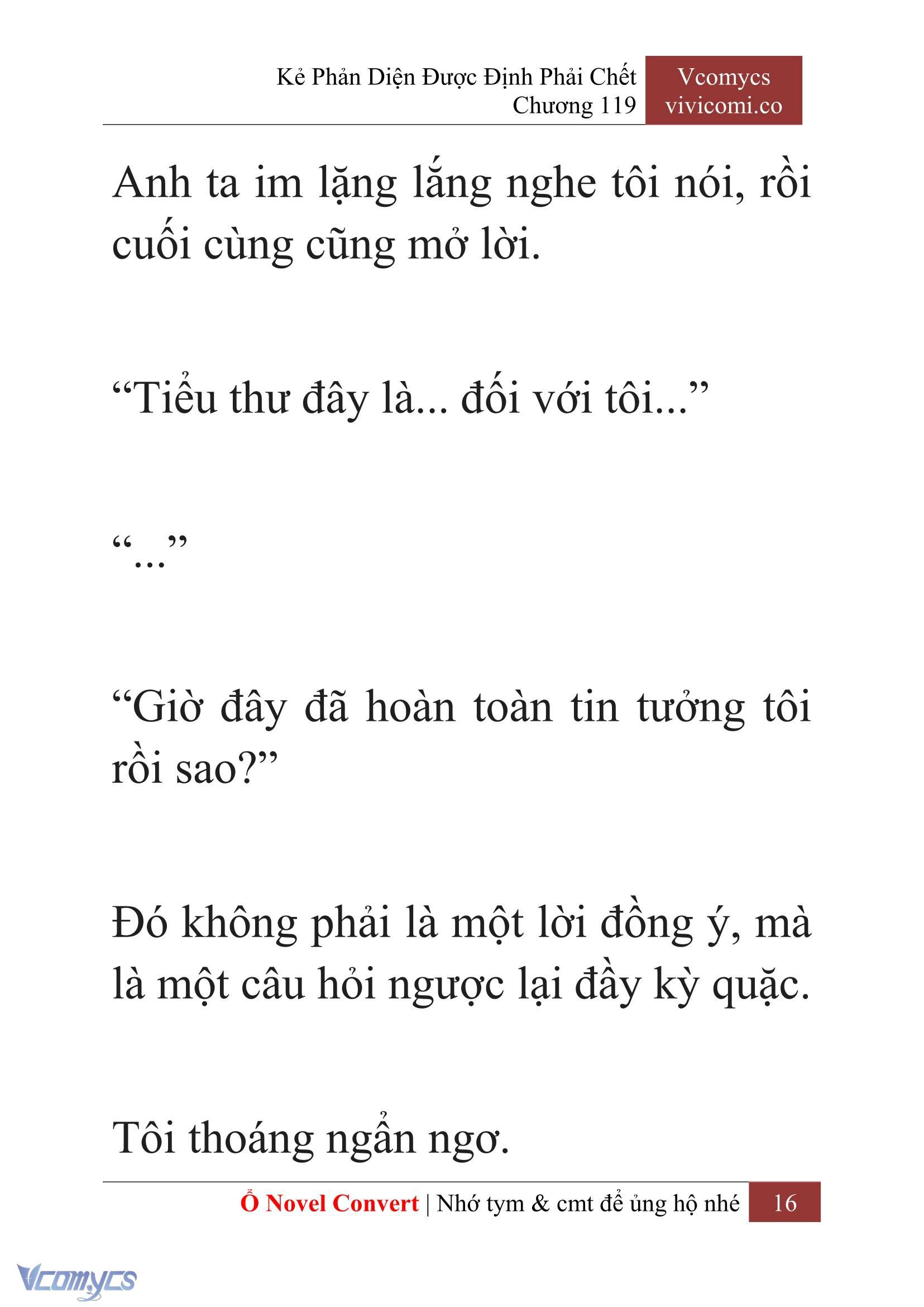 [Novel] Kẻ Phản Diện Được Định Phải Chết Chap 119 - Next Chap 120