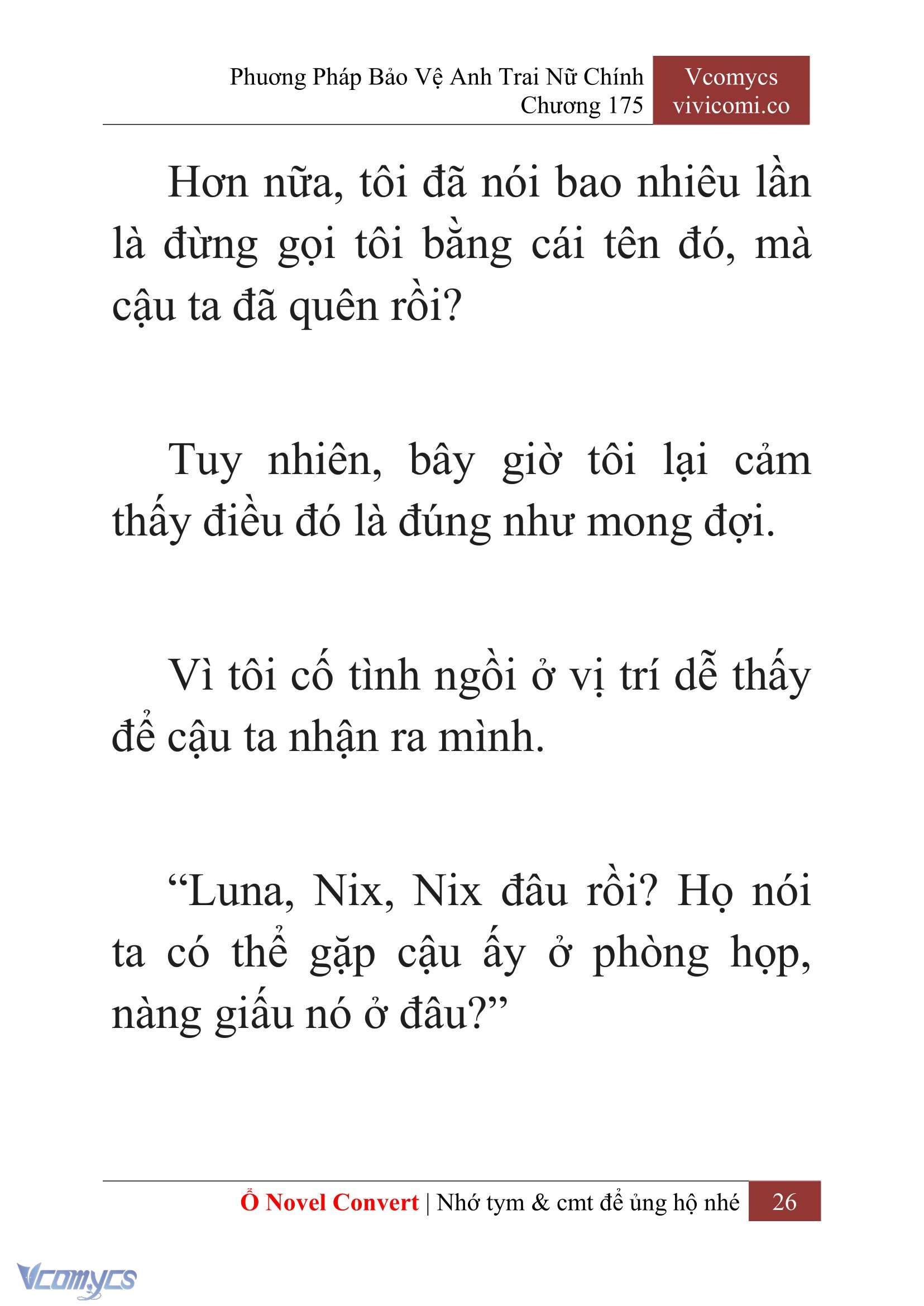 [Novel] Phương Pháp Bảo Vệ Anh Trai Nữ Chính Chap 175 - Trang 2