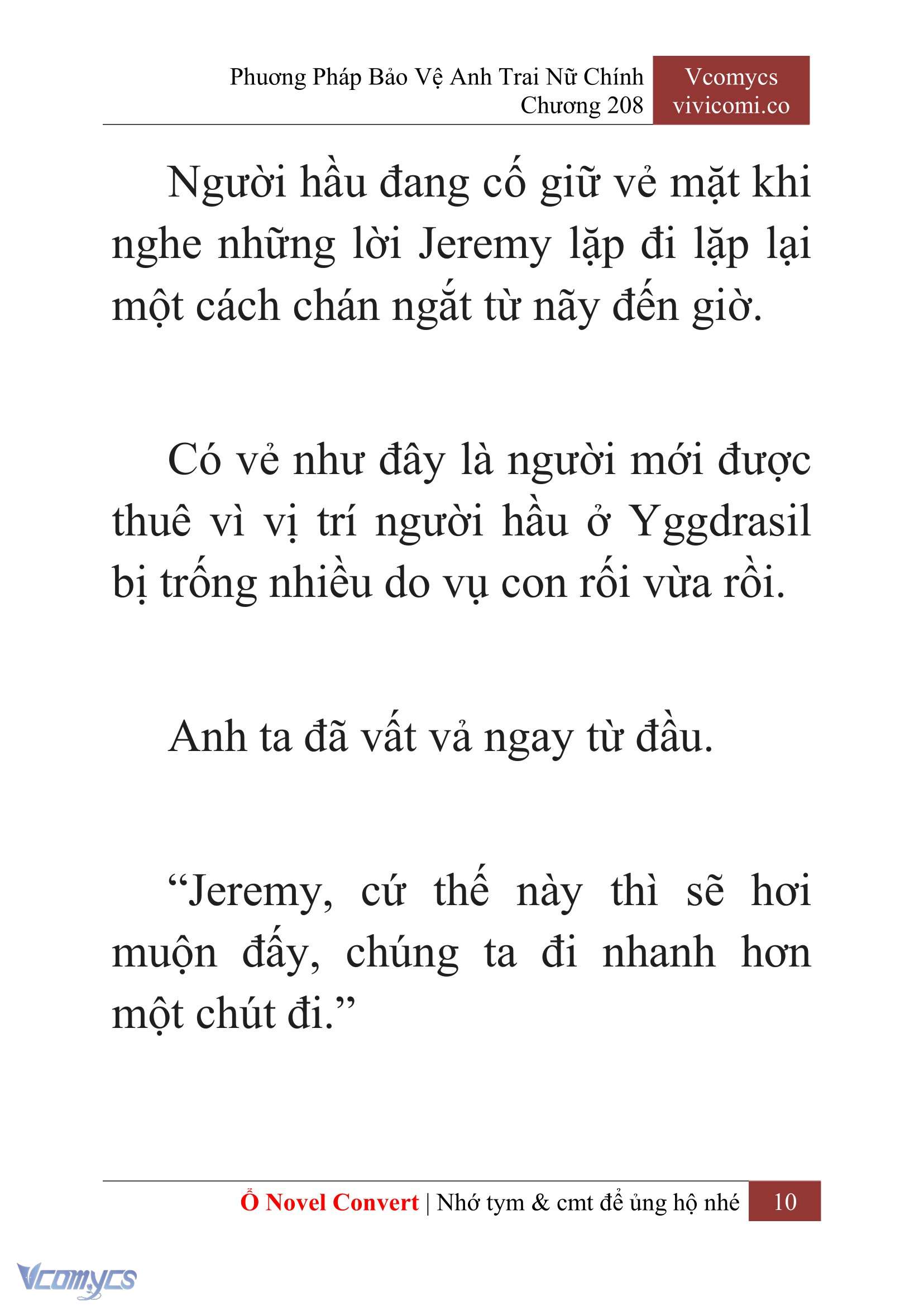 [Novel] Phương Pháp Bảo Vệ Anh Trai Nữ Chính Chap 208 - Trang 2