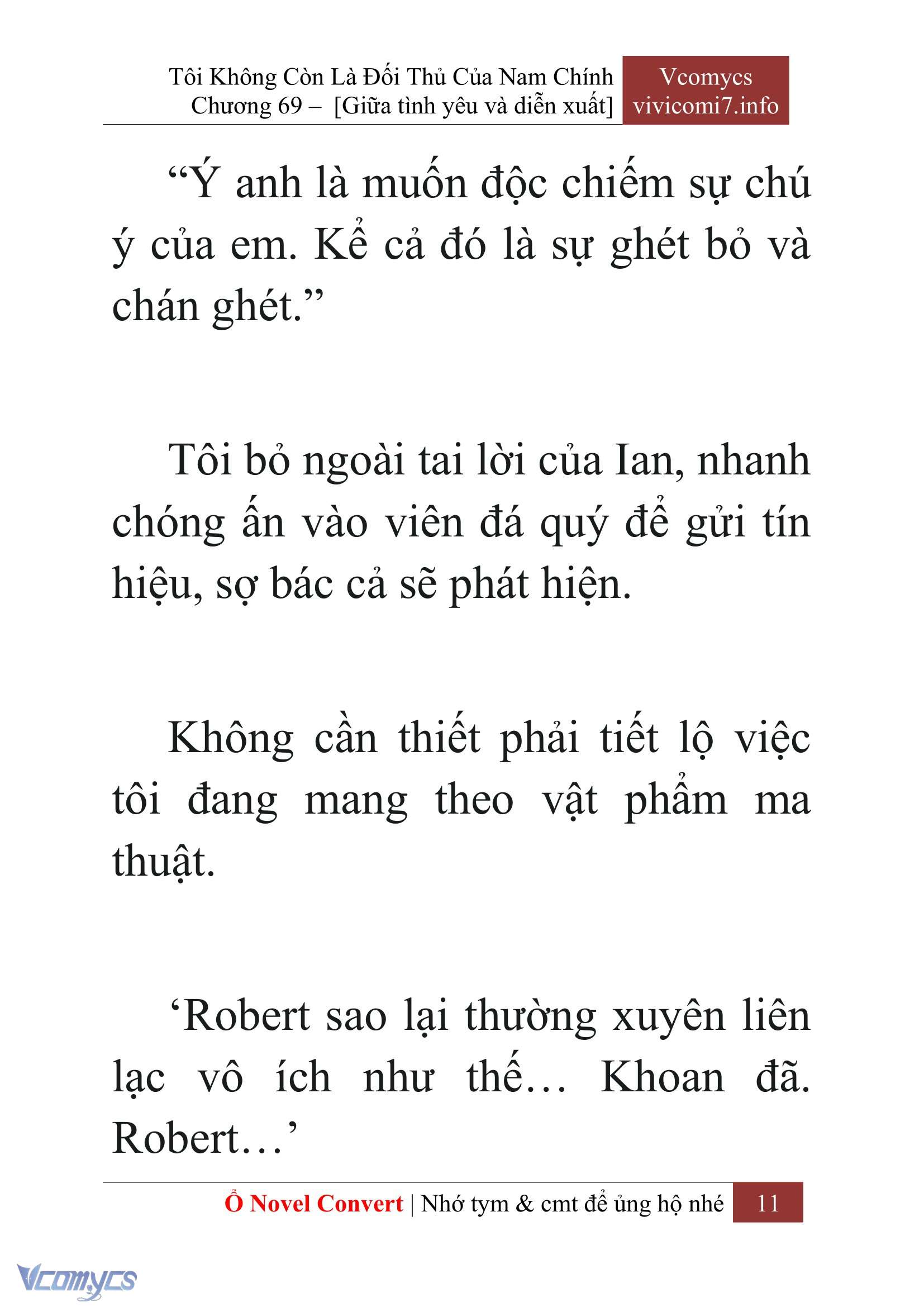 [Novel] Tôi Không Còn Là Đối Thủ Của Nam Chính Chap 69 - Trang 2