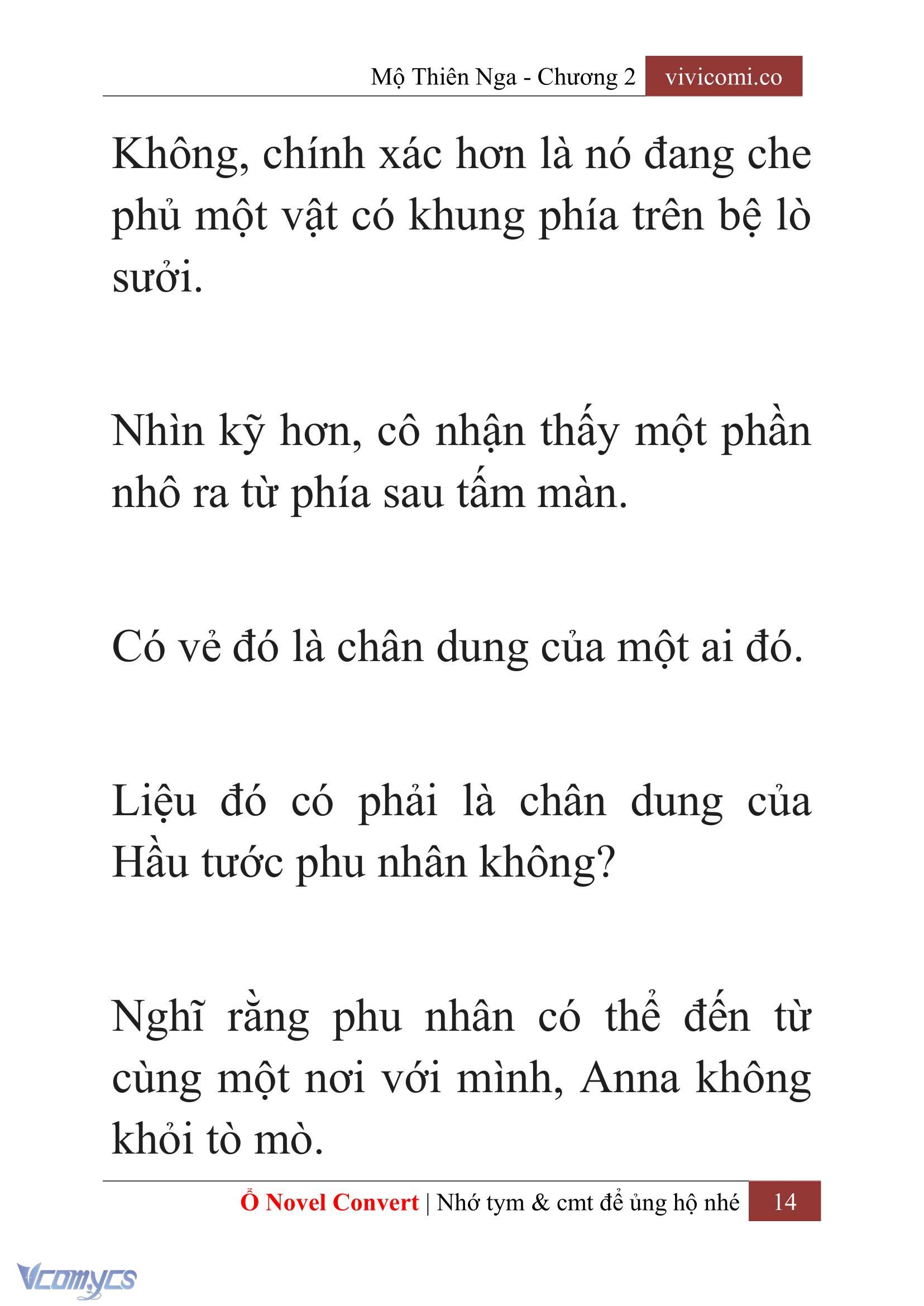 [Novel] Mộ Thiên Nga Chap 2 - Trang 2